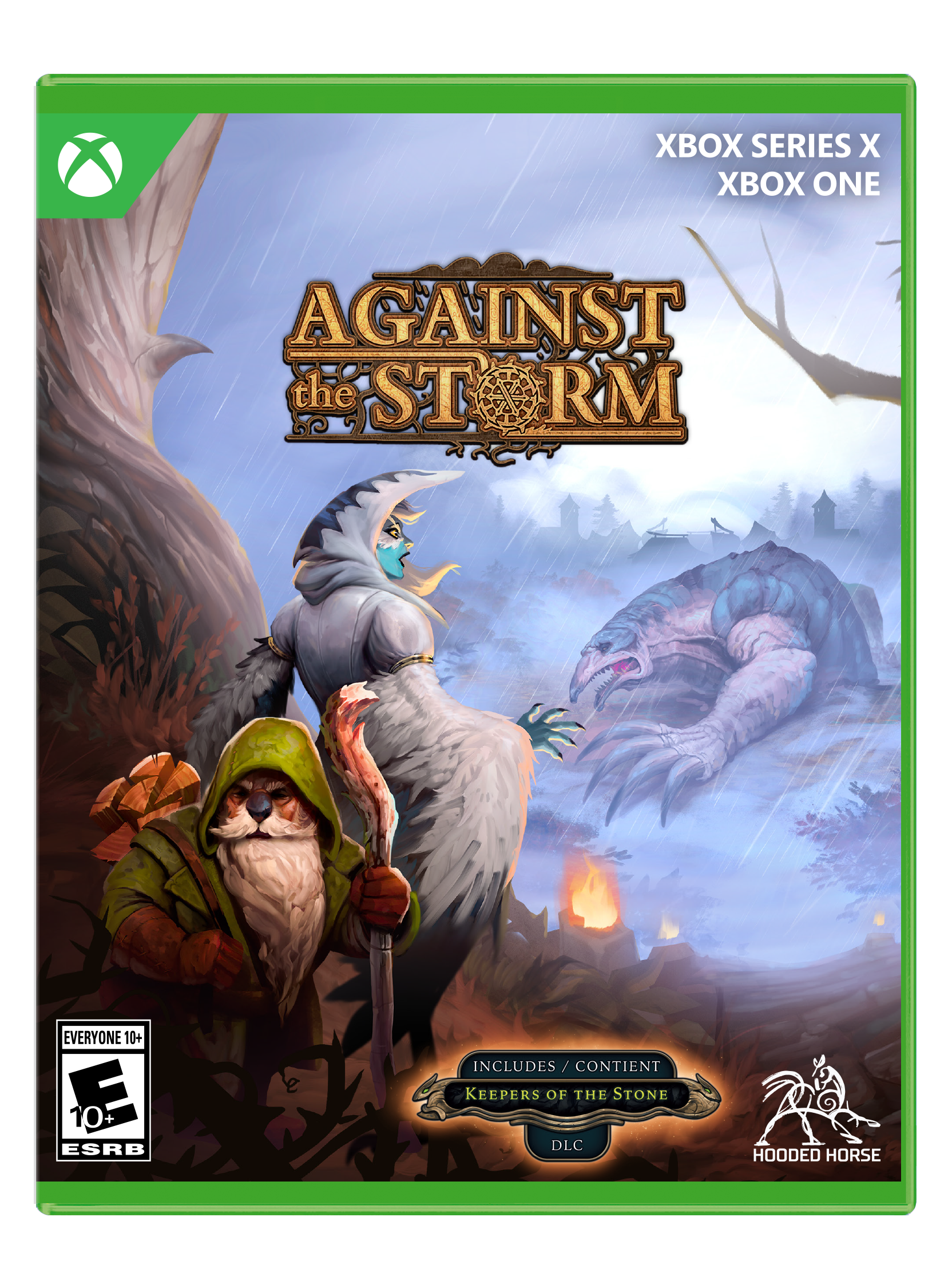 Xbox Series X | Xbox One | Against the Storm | Everyone 10+ | ESRB: E 10+ | Includes / Content / Keepers of the Stone DLC | Hooded Horse