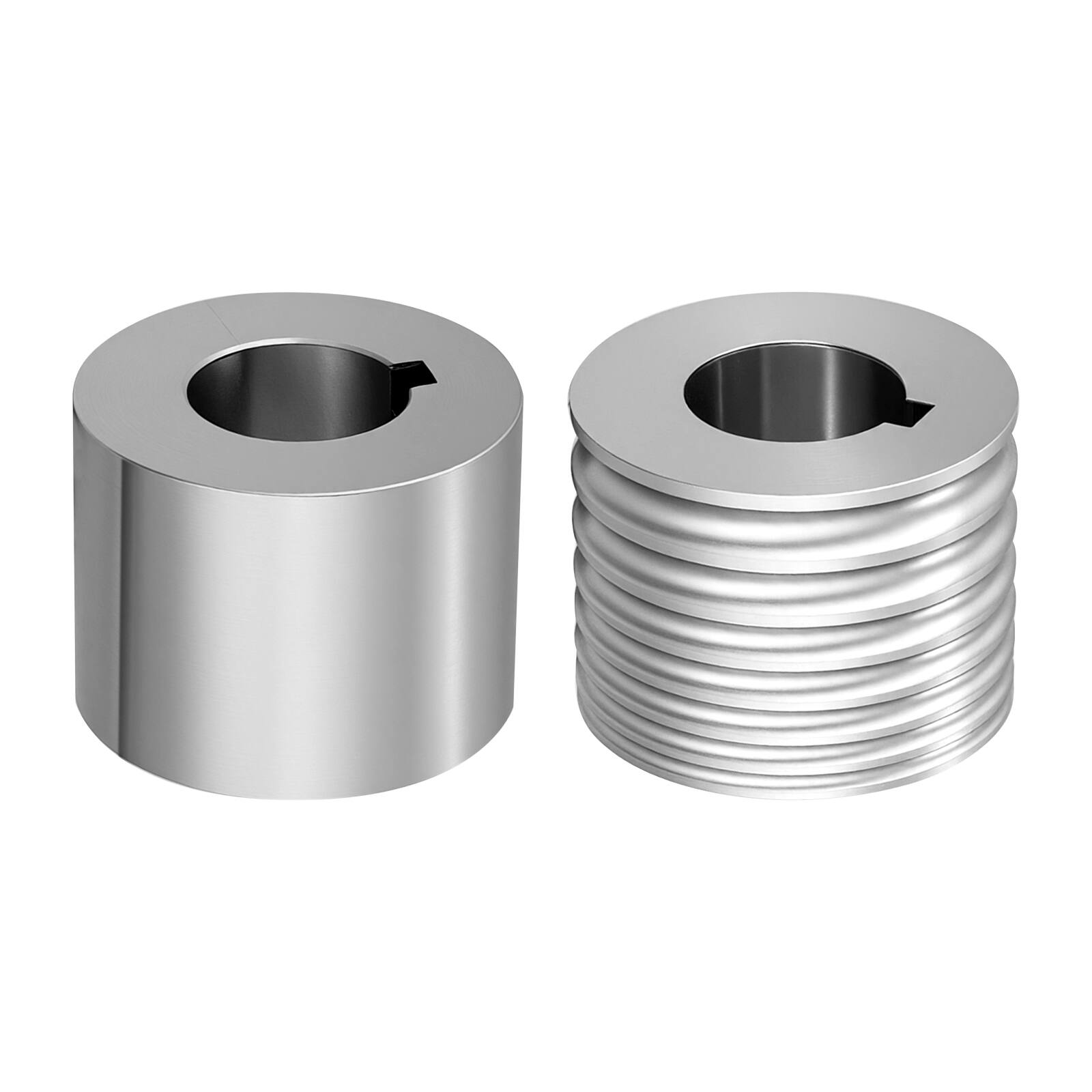 Alt View 5. VEVOR - Replacement Roller for Rolling Mill 1 Half-Round & 1 Flat Roller, Jewelry DIY Tool Accessory Parts, 7 Sizes Grooves - Silver.