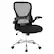 Angle. OSP Home Furnishings - Mesh Back Manager’s Chair with Bulit in Lumbar Support and Chrome Base - Black.