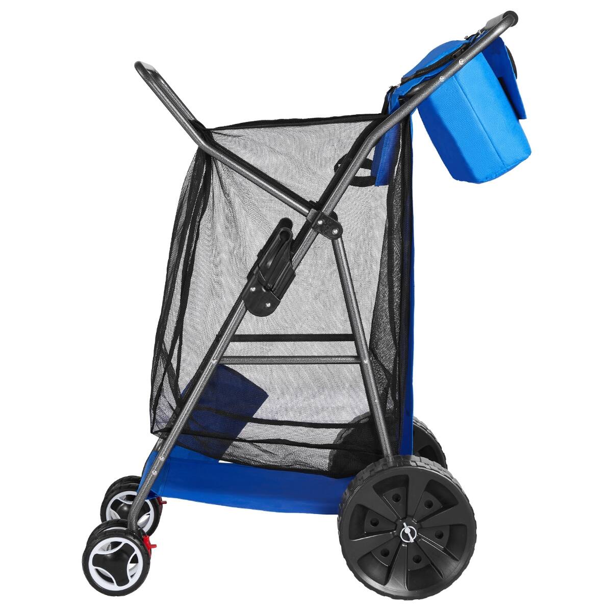 Alt View 8. Ropilly - Ropilly Beach Cart with Large Wheels for Sand, Folding Steel Beach Wagon, 165 lb Capacity with Cooler Bag - Multi.