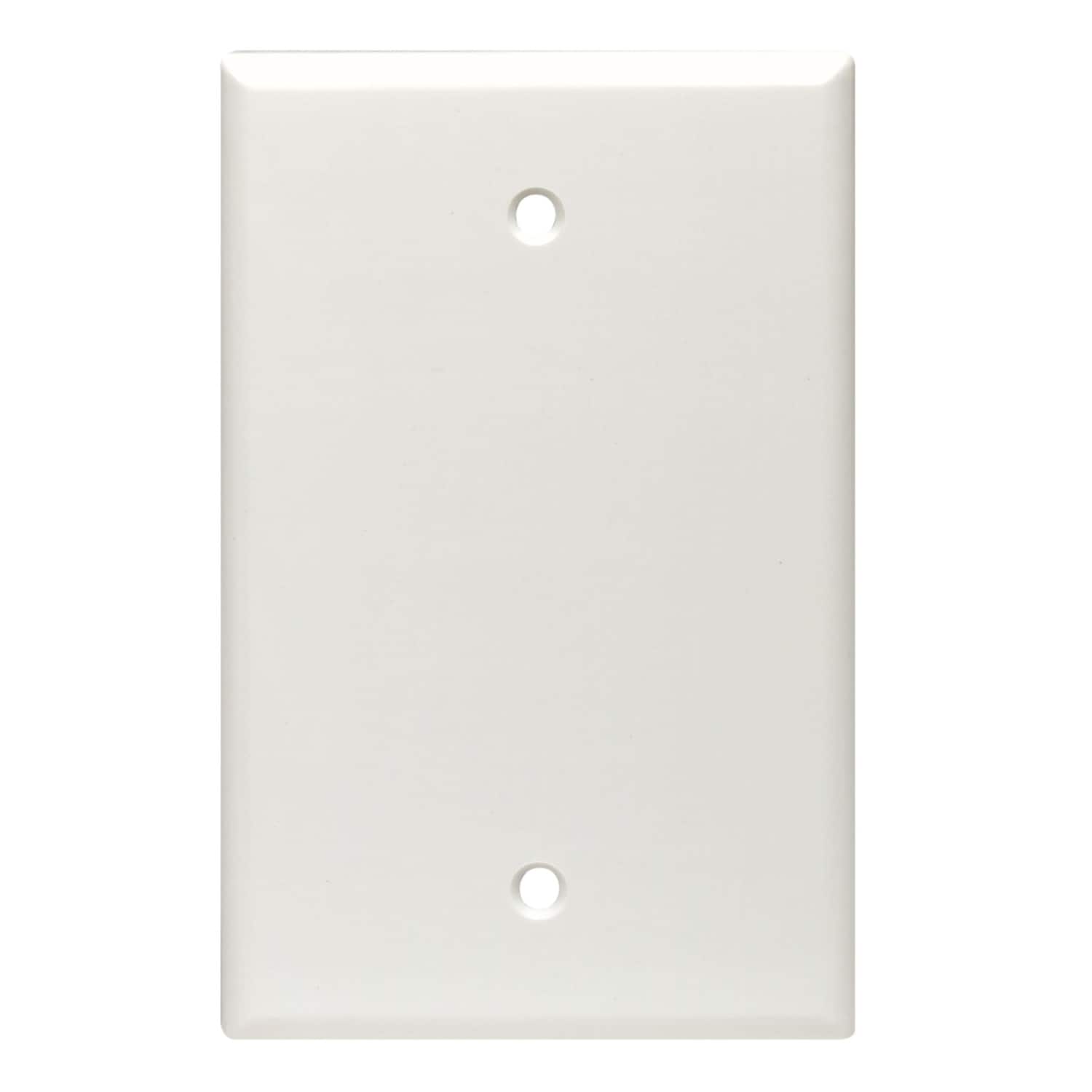 Leviton - 1 gang Thermoset Plastic Blank Wall Plate 1 pk - White