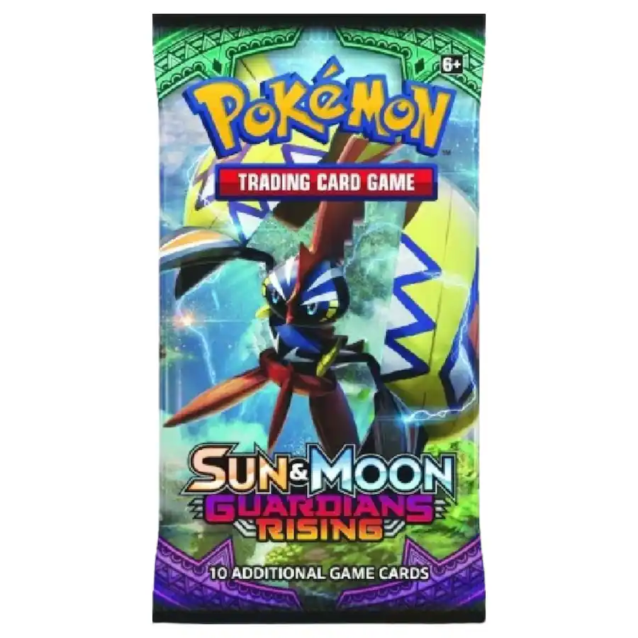 Pokémon SM2 Guardians Rising | 4 Booster Packs (One of Each Artwork ...