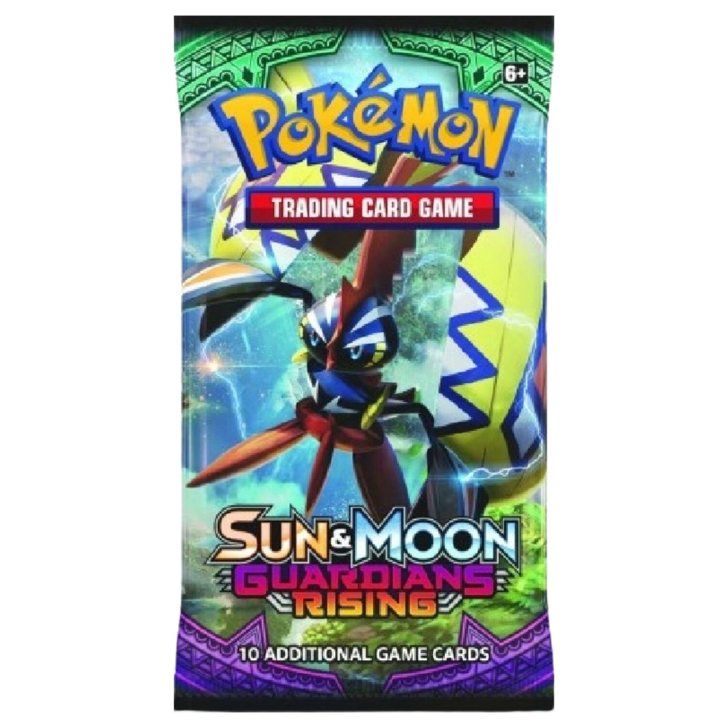 Pokémon Trading Card Game  
Sun & Moon  
Guardians Rising  
10 Additional Game Cards