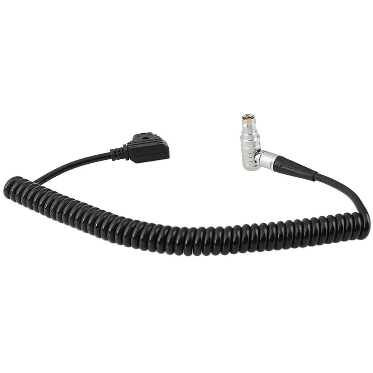 Front. CAMVATE - CAMVATE Coiled D-Tap to Right-Angle 4-Pin Power Cable for C300 MK II Camera.