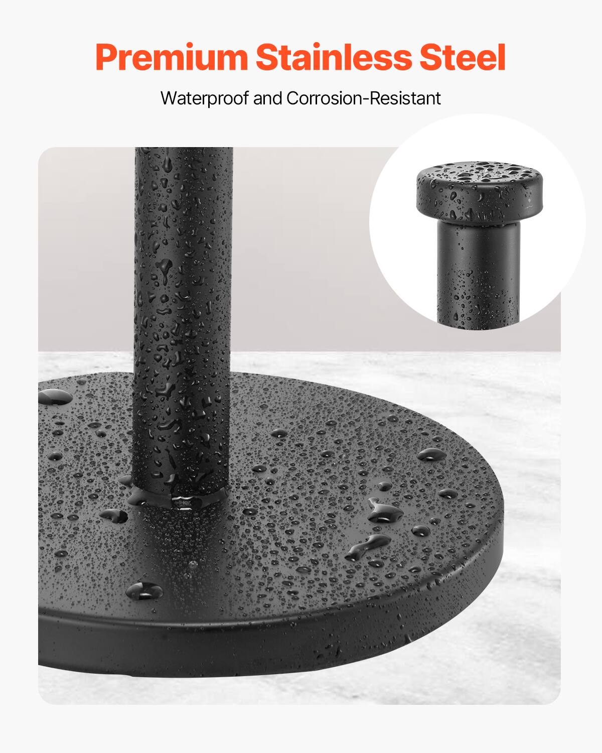 Premium Stainless Steel  
Waterproof and Corrosion-Resistant