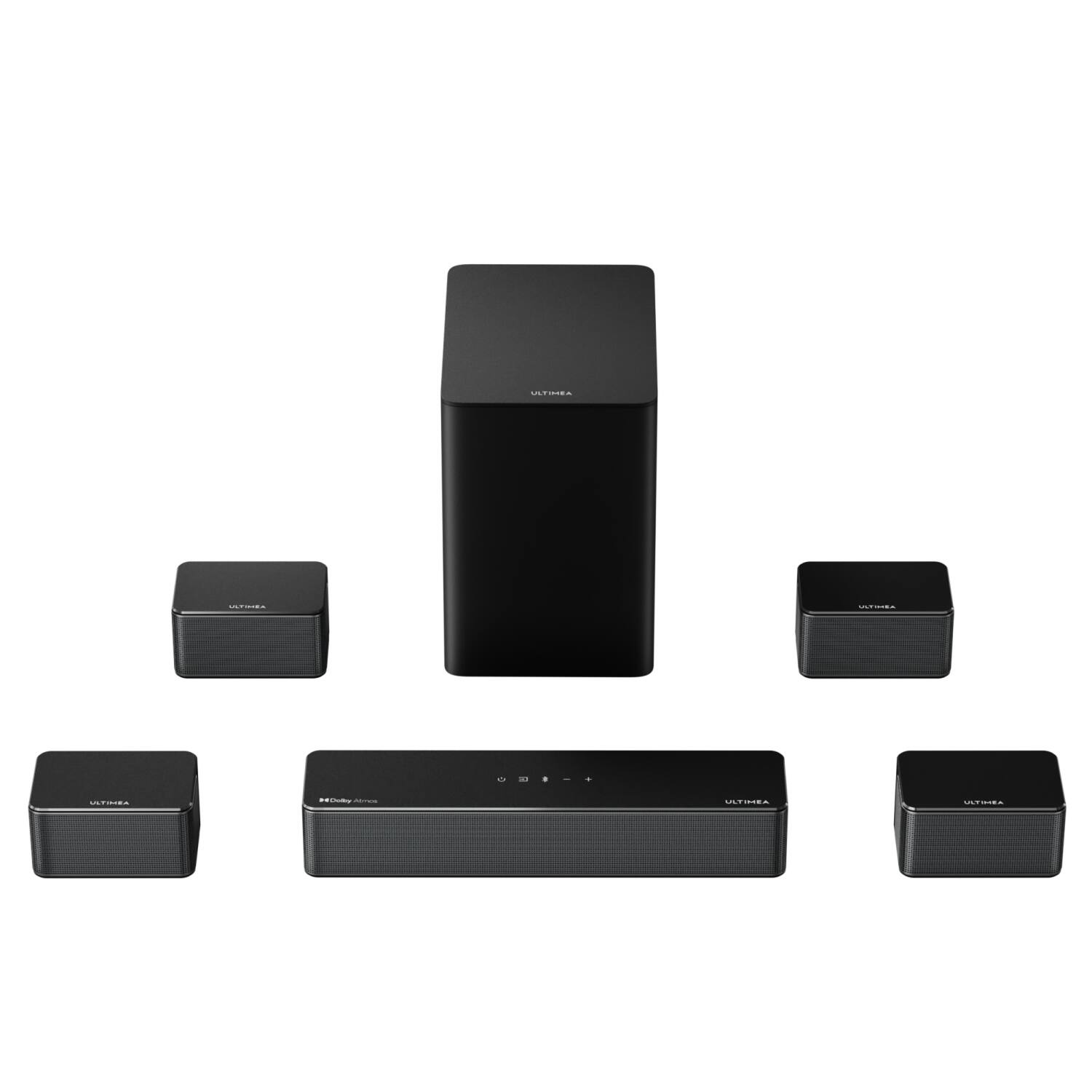 "Ultimea - Poseidon D80 7.1ch Soundbar with Dolby Atmos, 460W, 6.5"" Wireless Subwoofer, 4 Surround Speakers, App Control - Black" price history on PriceWatchPro