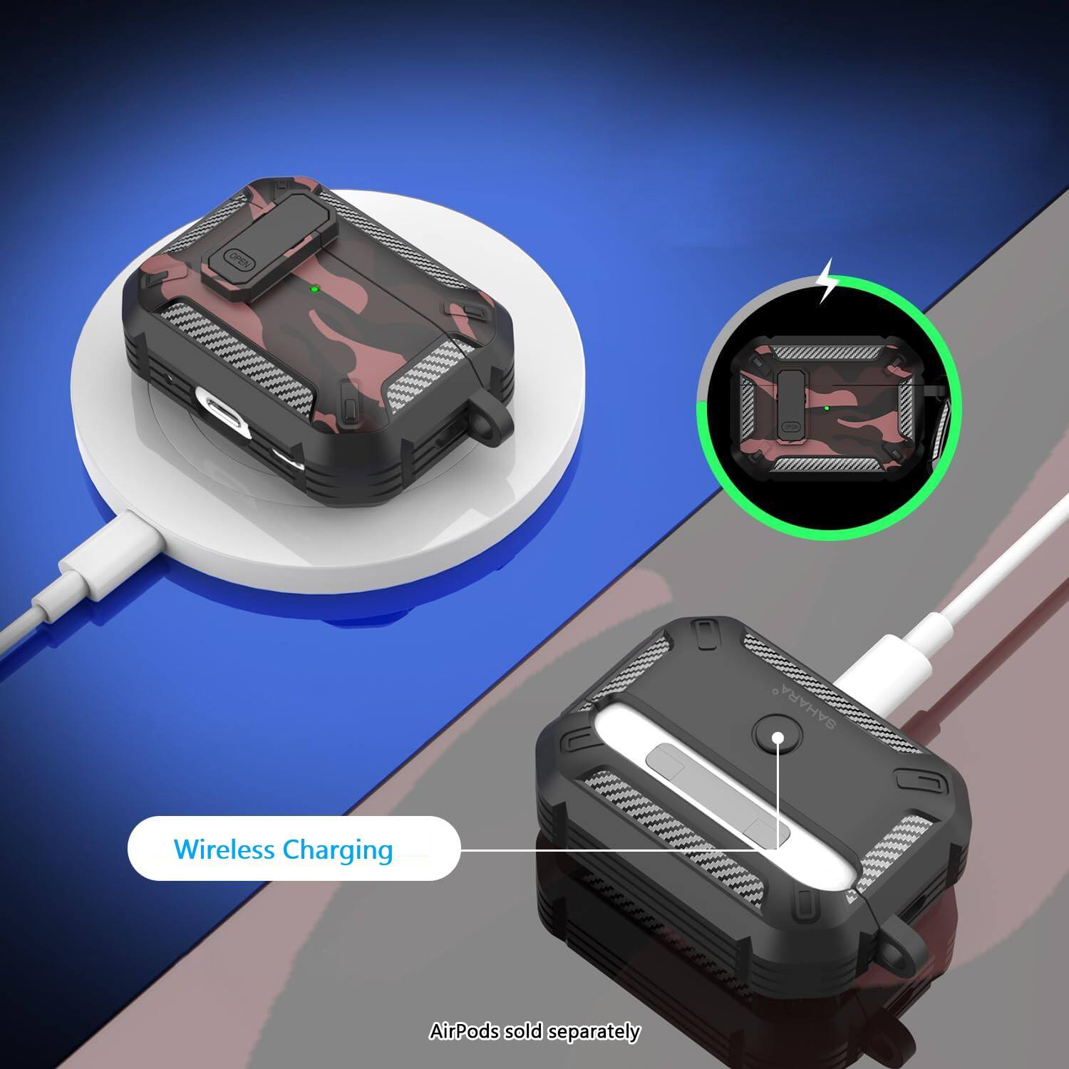 OPEN SAHARA Wireless Charging  
AirPods sold separately