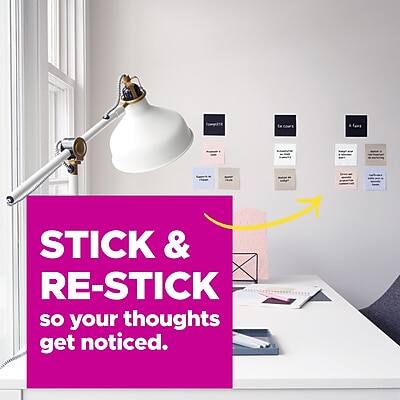 STICK & RE-STICK  
so your thoughts get noticed.
