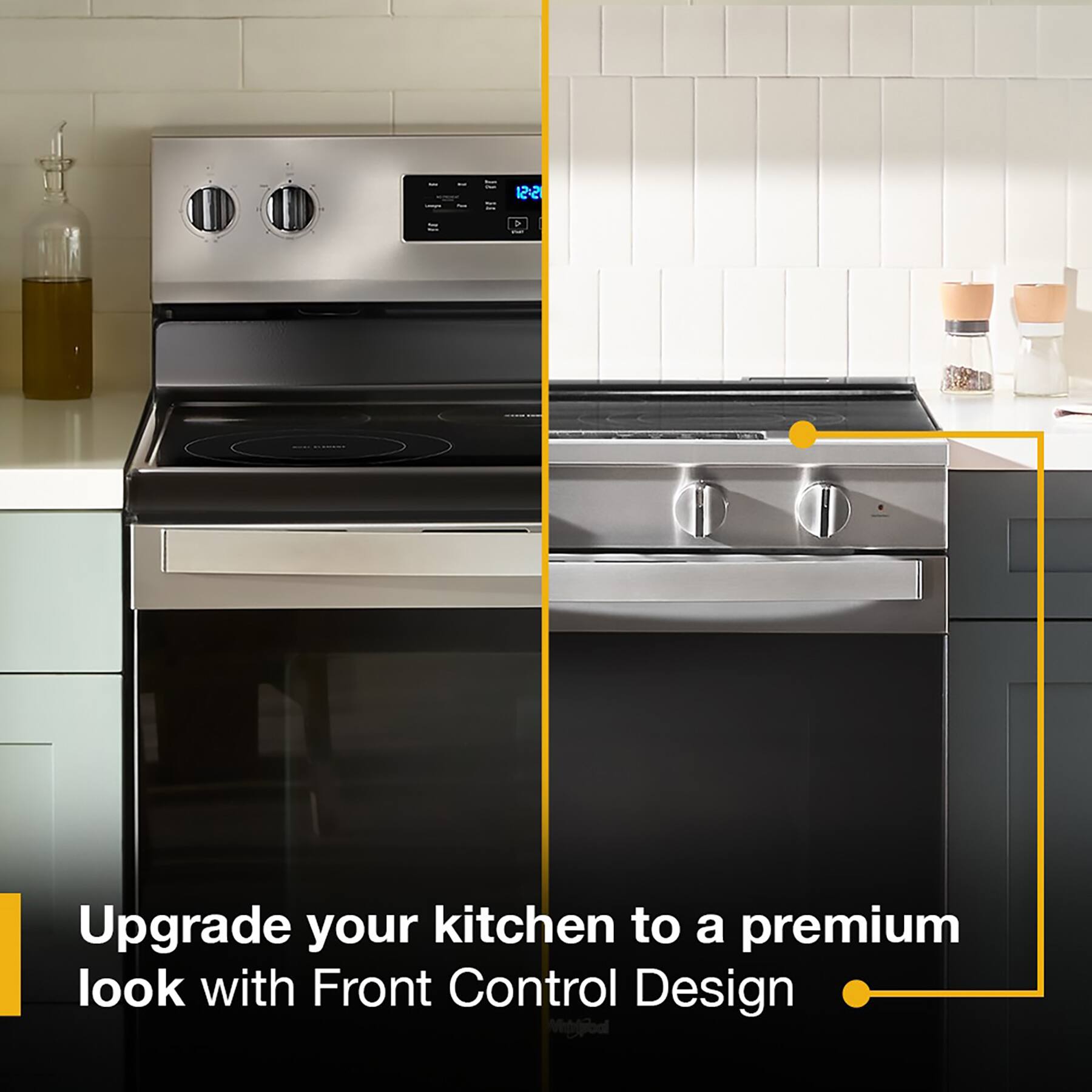 Upgrade your kitchen to a premium look with Front Control Design.