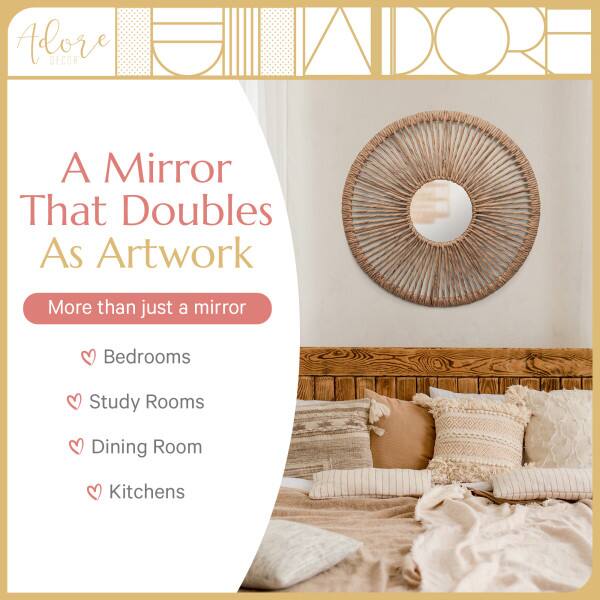 Adore Decor

A Mirror That Doubles As Artwork

More than just a mirror

- Bedrooms
- Study Rooms
- Dining Room
- Kitchens