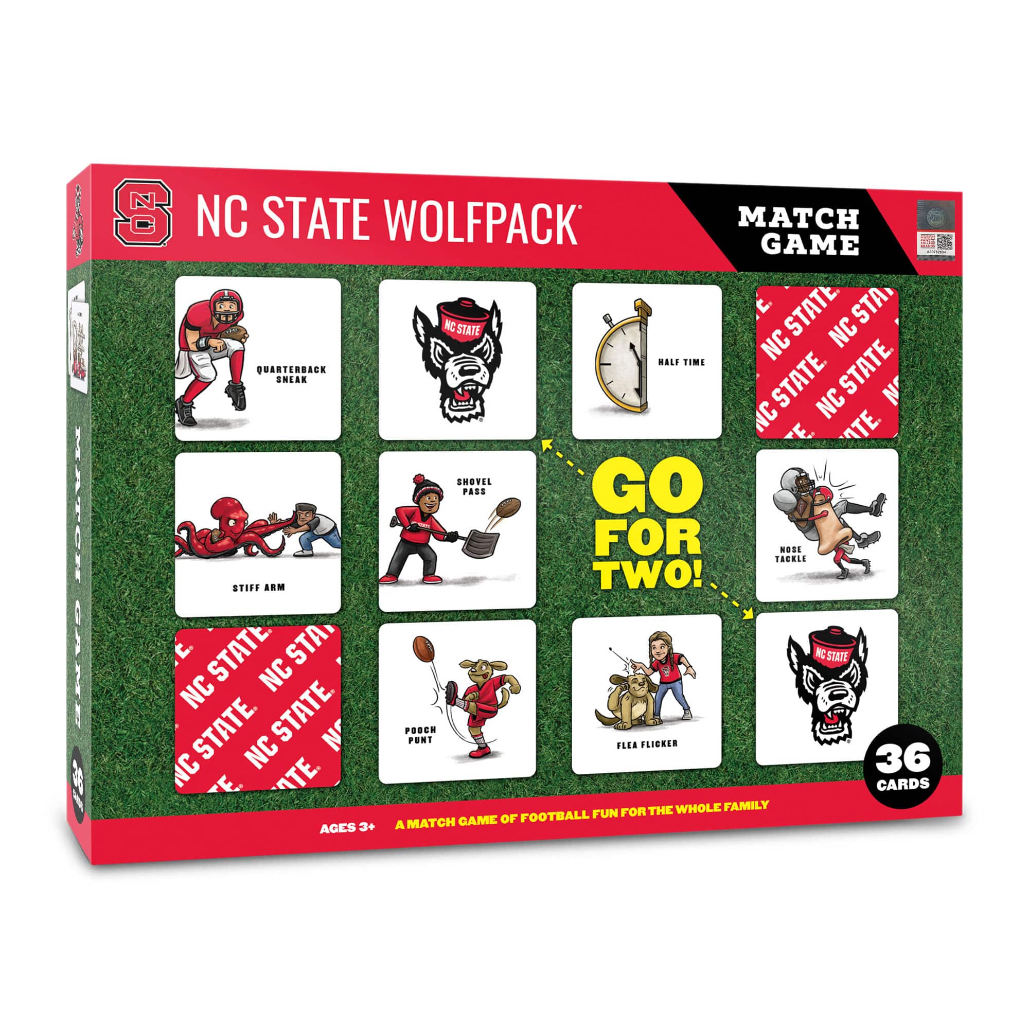 YouTheFan - NC State Wolfpack Licensed Memory Match Game - Multicolor