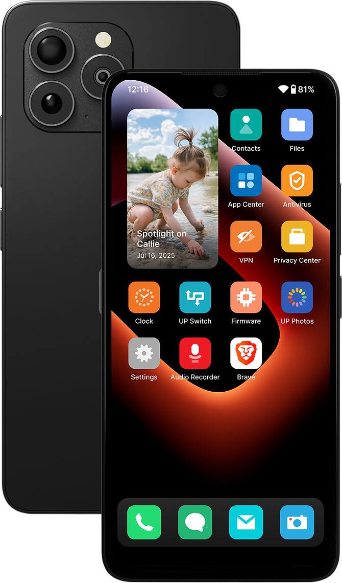 Unplugged - UP Phone 256GB (Unlocked) - Privacy Gray