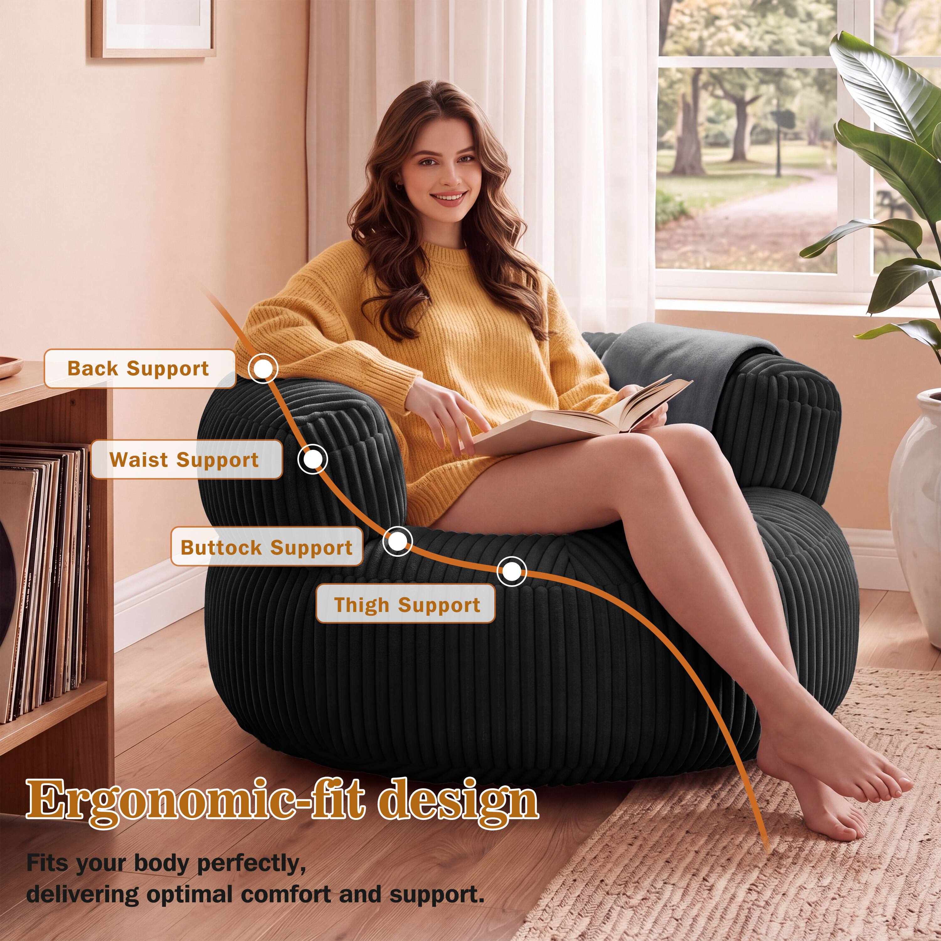 Back Support  
Waist Support  
Buttock Support  
Thigh Support  

Ergonomic-fit design  
Fits your body perfectly, delivering optimal comfort and support.
