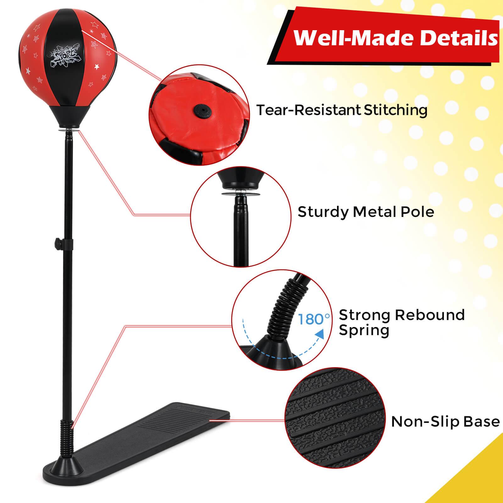 Well-Made Details

- Tear-Resistant Stitching
- Sturdy Metal Pole
- Strong Rebound Spring (180°)
- Non-Slip Base
