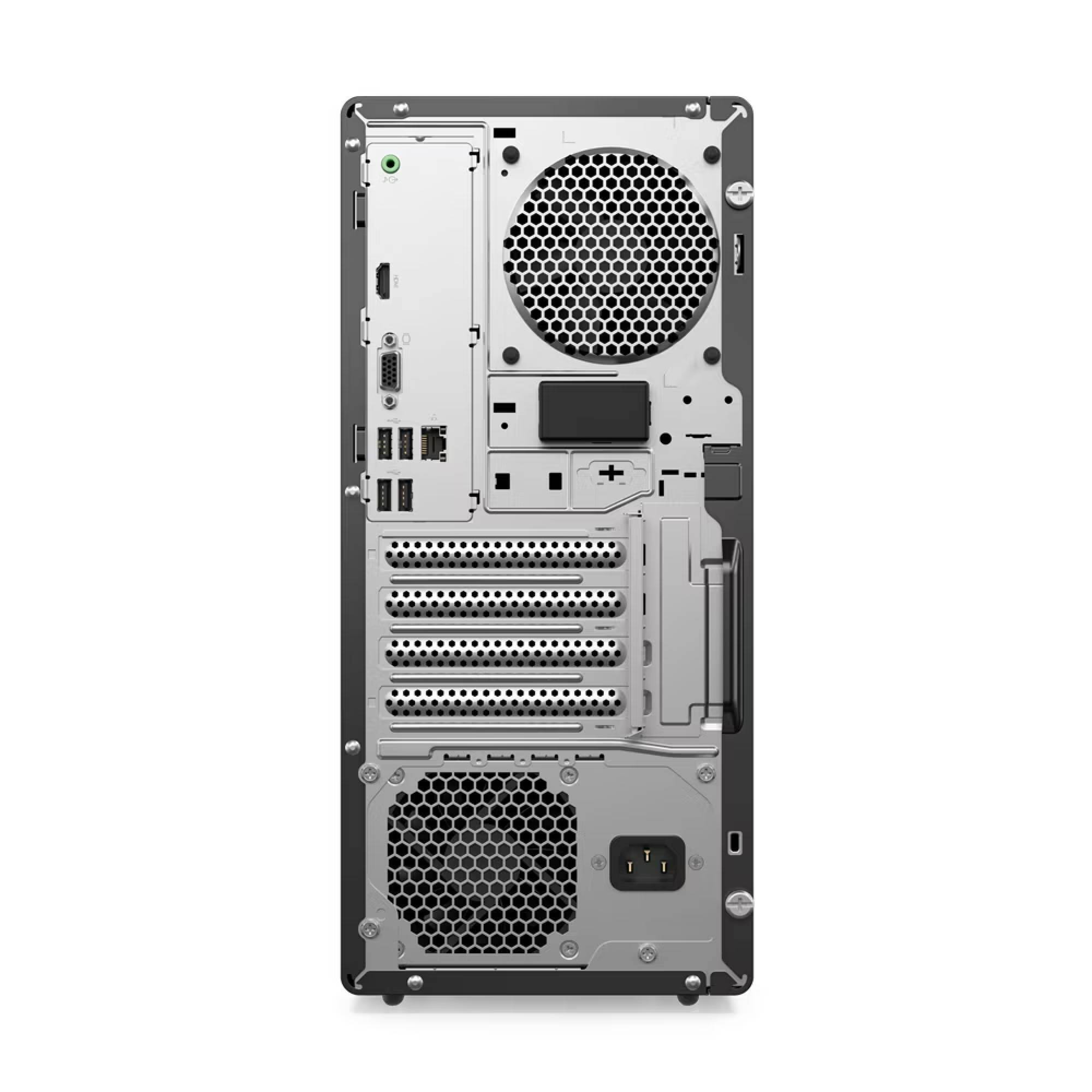 Angle. Lenovo - Lenovo LOQ Tower 17IRR9  PC i7-14700F GeForce RTX 4060 16GB RAM 1TB SSD W11H(French/English) - Grey/Black.