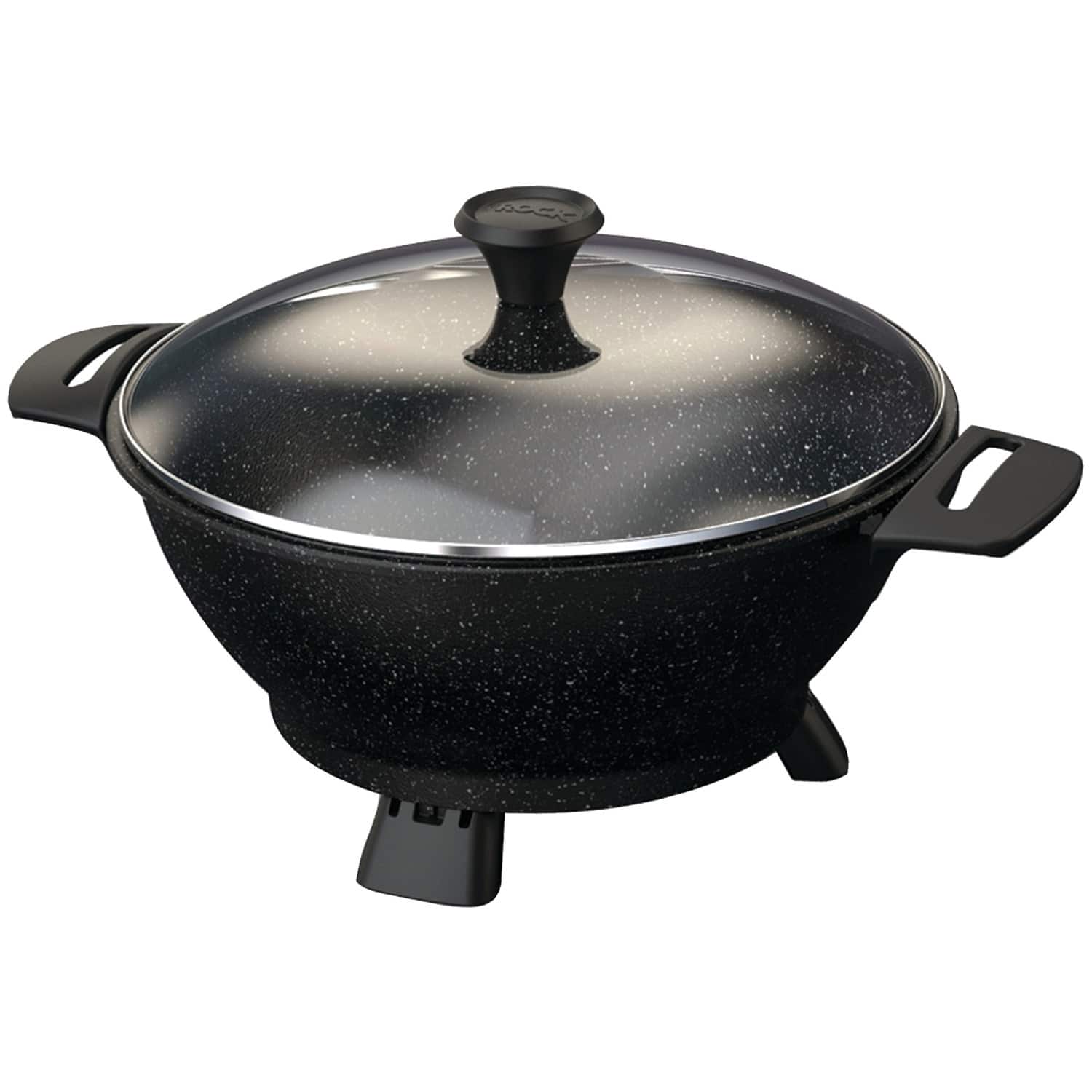 THE ROCK by Starfrit - 024404-002-0000 Electric Multi-use Pot With Bakelite Handles - Black