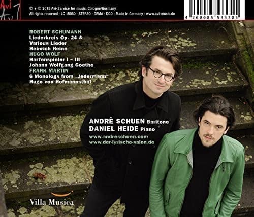 Schumann / Wolf / Martin / Schuen / Heide - Schumann: Wolf & Martin: Lieder  - COMPACT DISCS