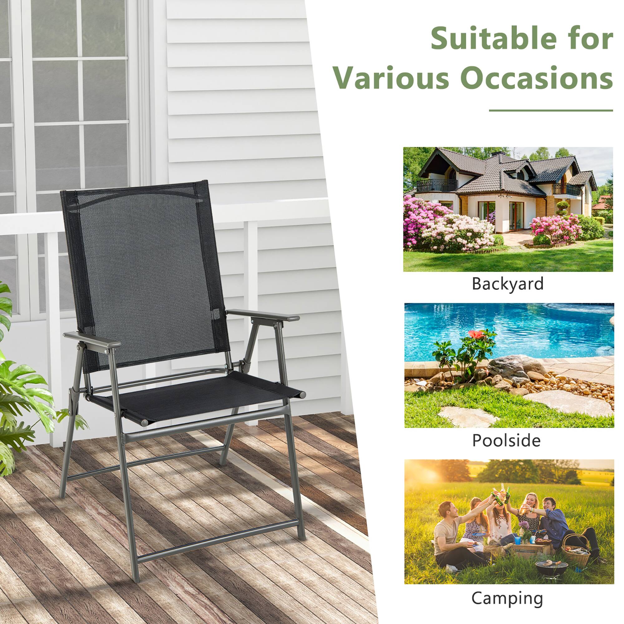 Suitable for Various Occasions

Backyard

Poolside

Camping