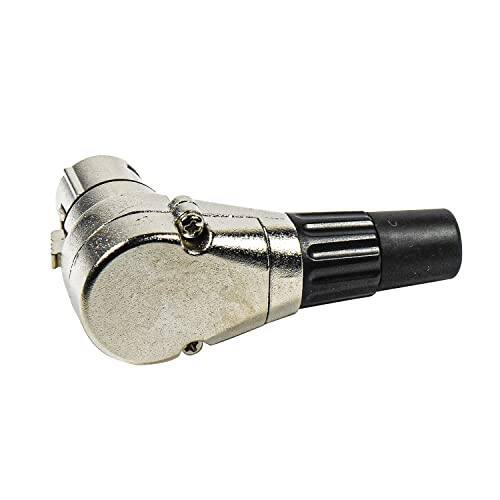Alt View 2. HQRP - 4-Pack 3-Pin XLR Rotating Right-Angle Female Connector - 7 Positions - Black.