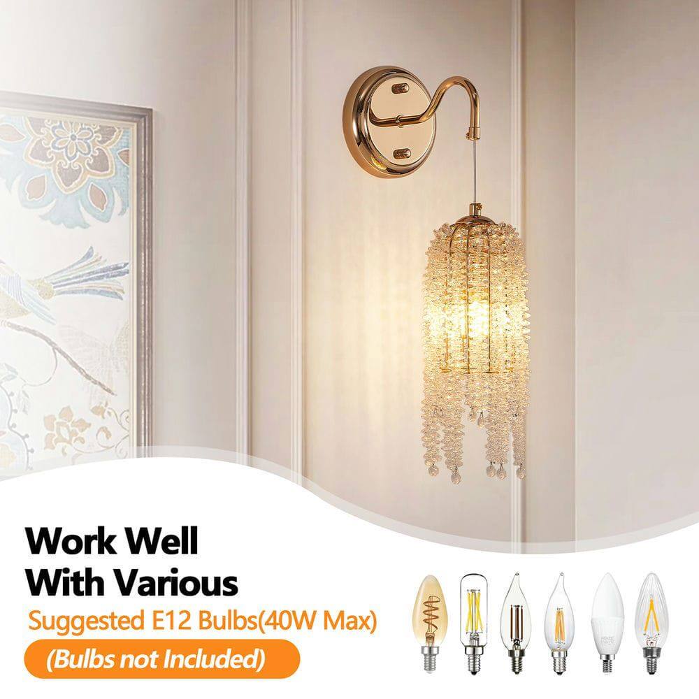 Work Well With Various Suggested E12 Bulbs (40W Max) (Bulbs not Included)