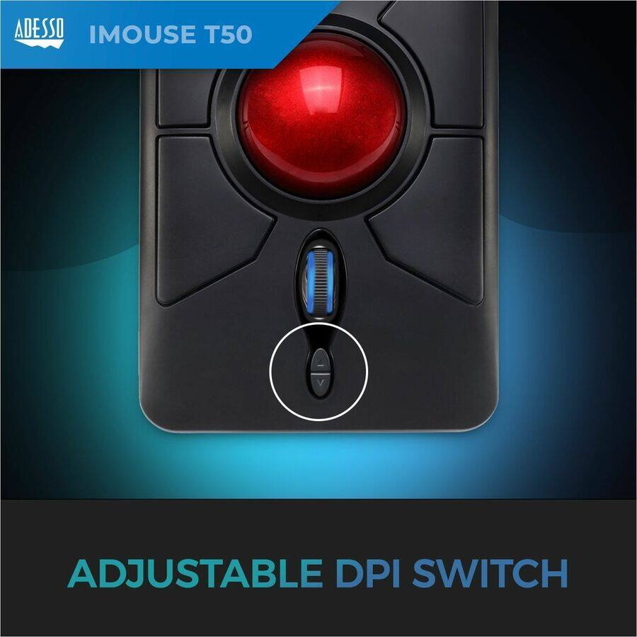 ADESSO  
IMOUSE T50  

ADJUSTABLE DPI SWITCH
