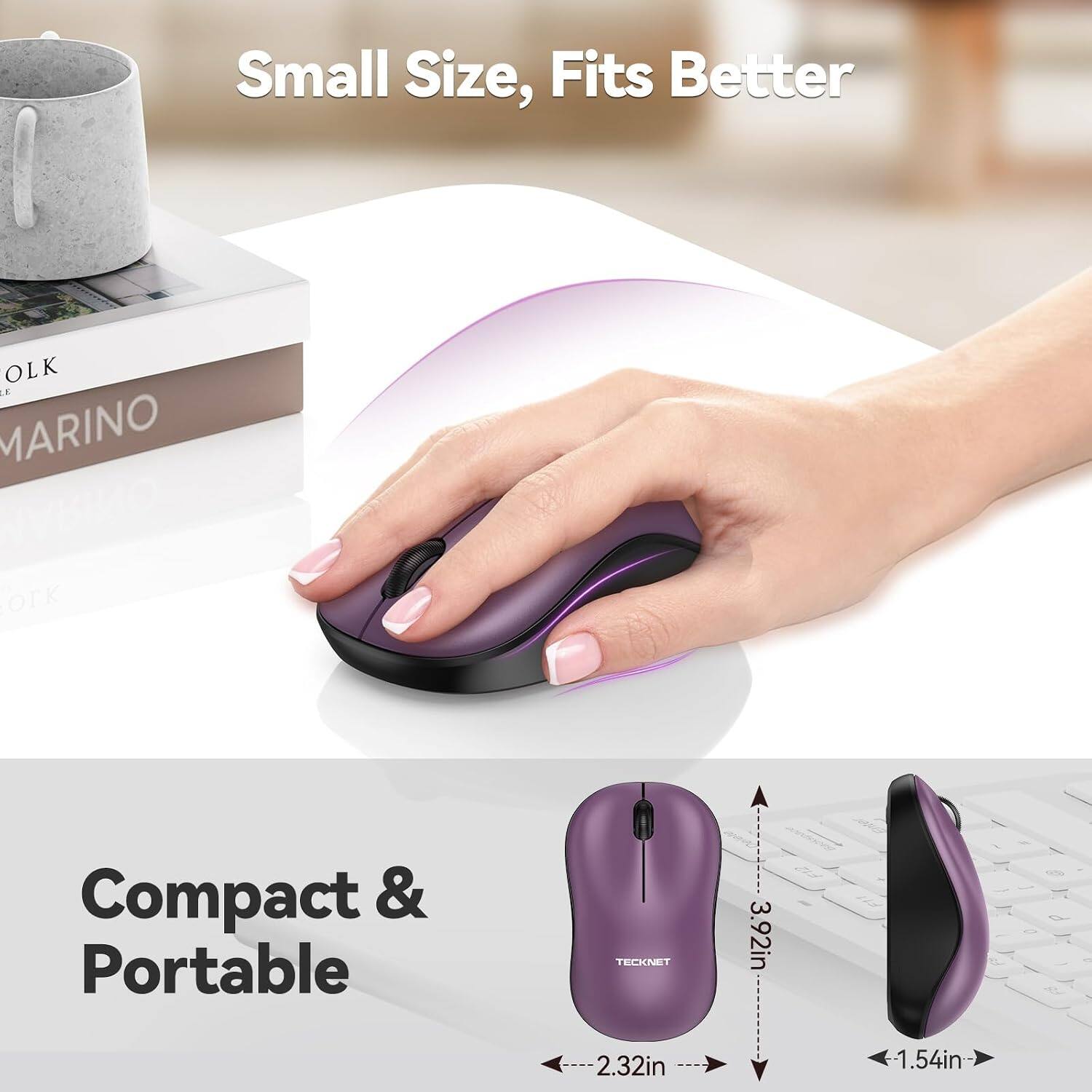 Small Size, Fits Better

OLK 3 MARINO I

Compact & Portable

TECKNET

2.32in

3.92in

1.54in