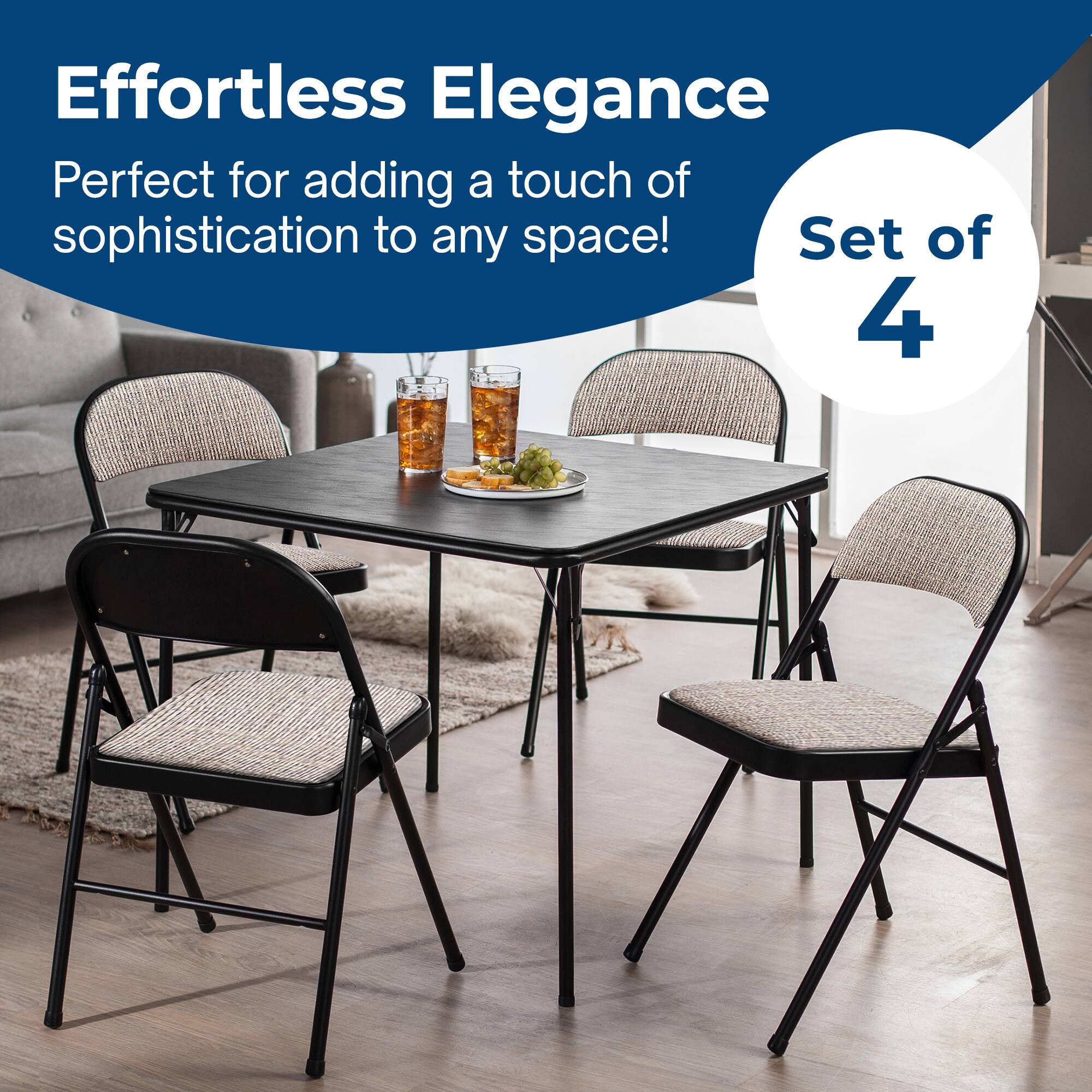 Effortless Elegance  
Perfect for adding a touch of sophistication to any space!  
Set of 4