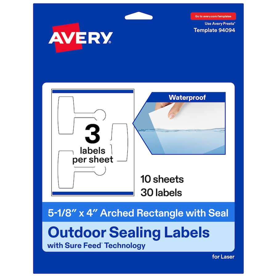 Outside Label Design Avery Avery® Sealing Labels, 5 1/8
