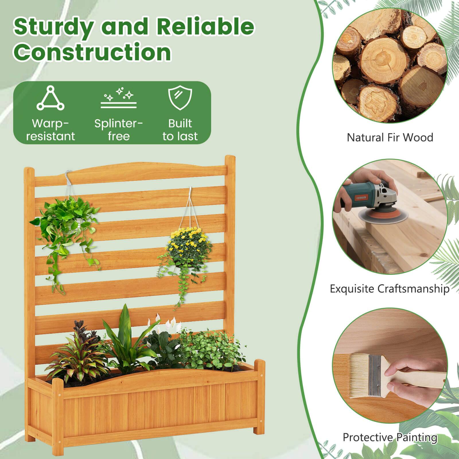 Sturdy and Reliable Construction  
- Warp-resistant  
- Splinter-free  
- Built to last  

Natural Fir Wood  
Exquisite Craftsmanship  
Protective Painting