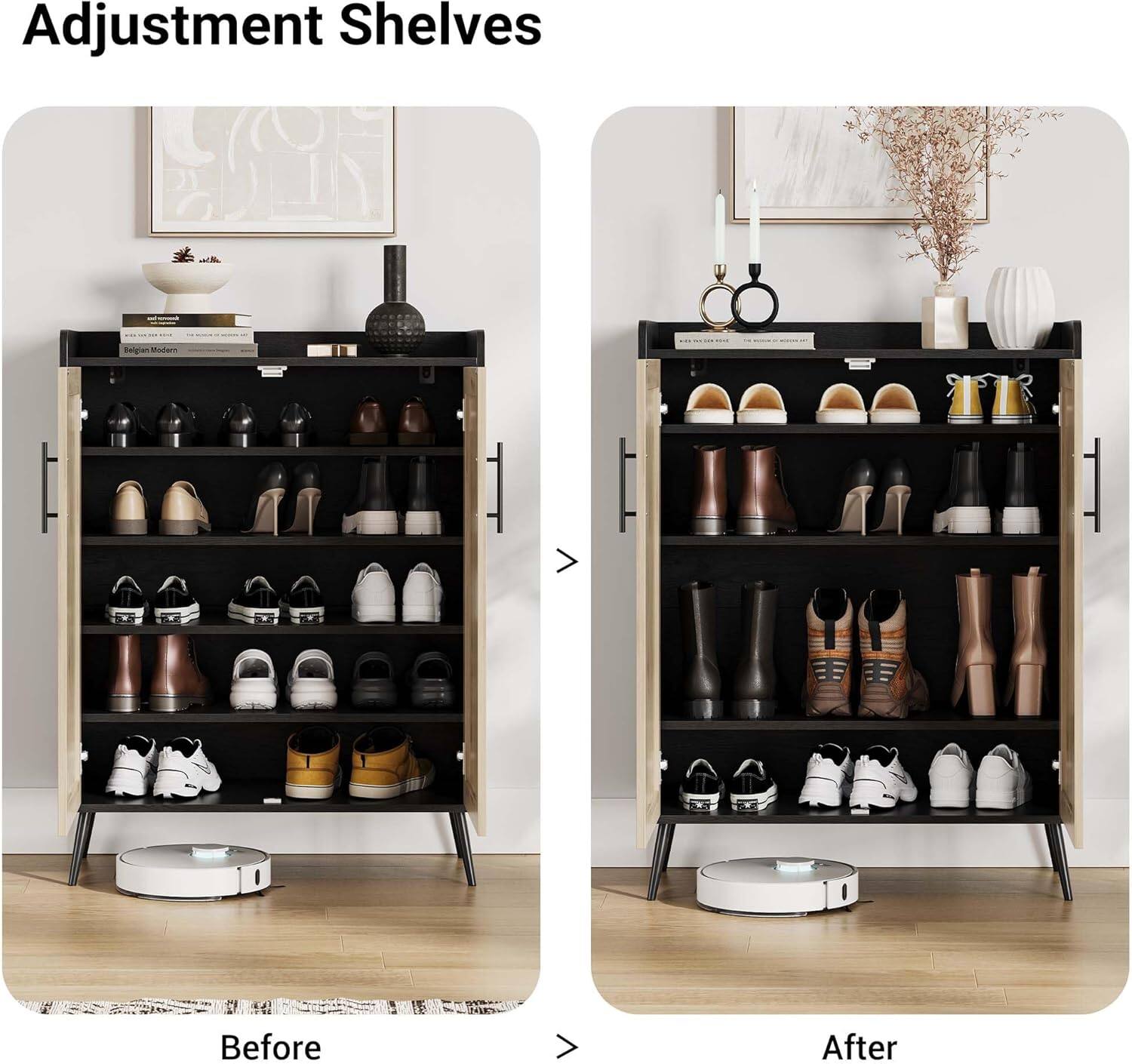 Adjustment Shelves

Before

After