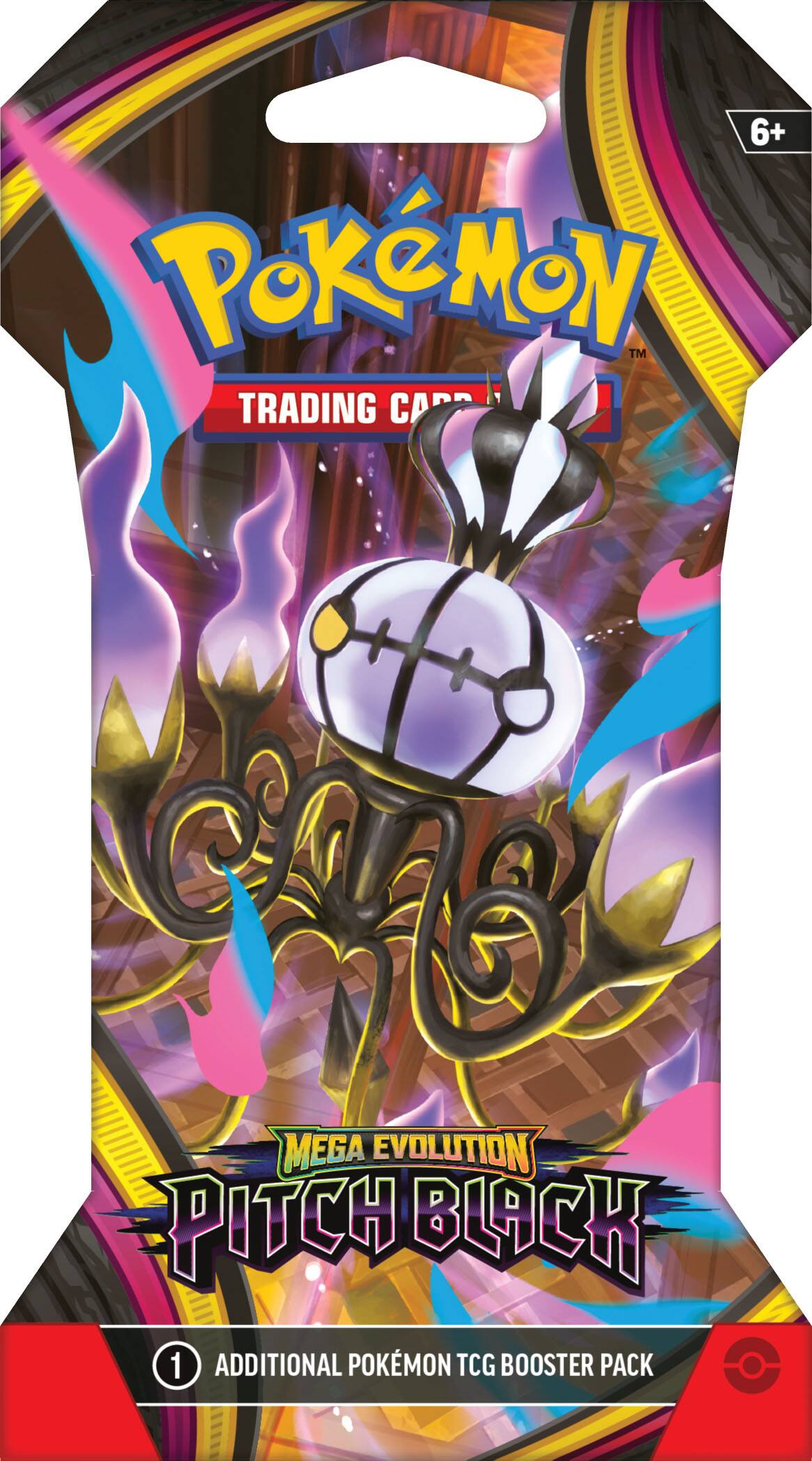 Pokémon Trading Card Game  
Mega Evolution Pitch Black  
1 Additional Pokémon TCG Booster Pack  
6+