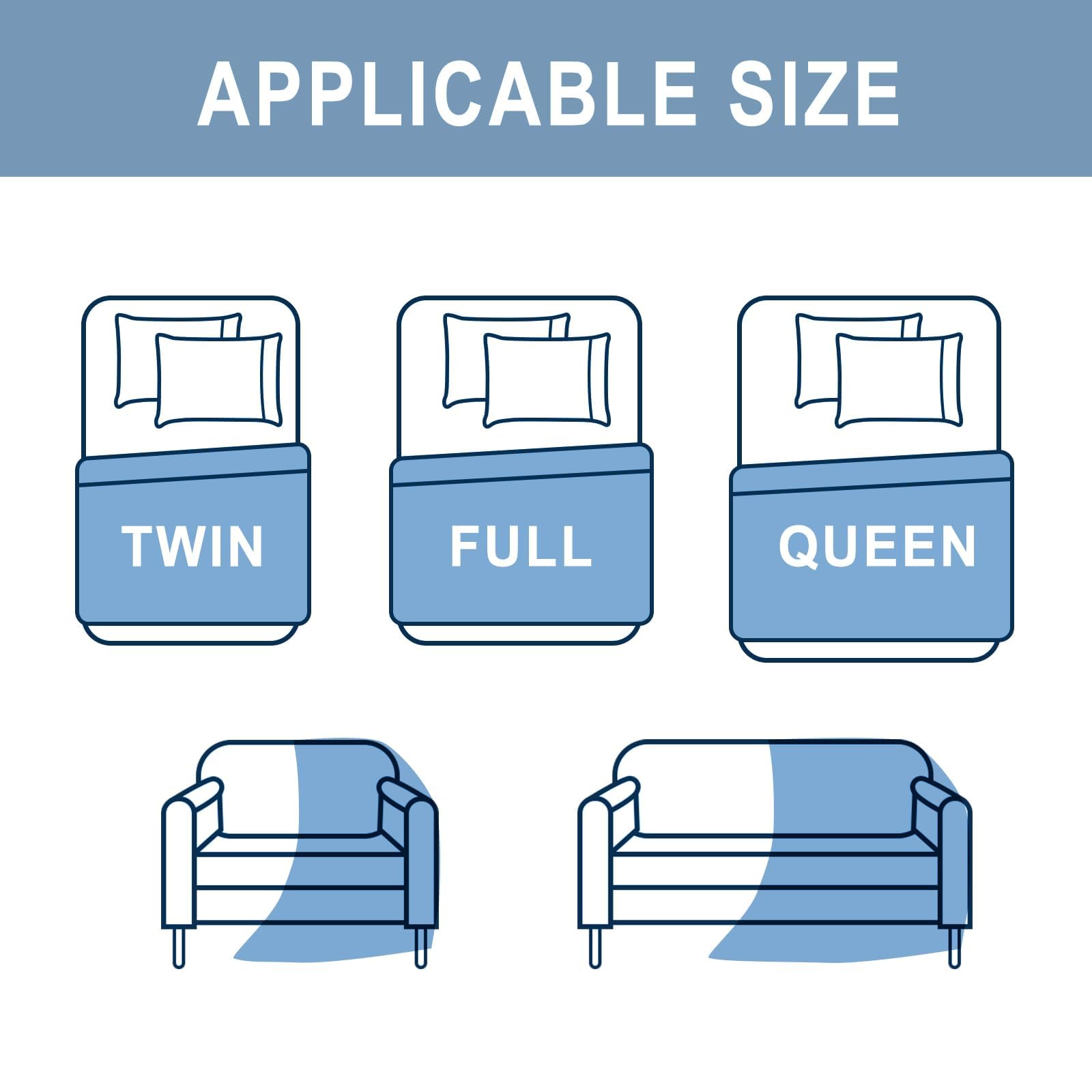 APPLICABLE SIZE

TWIN  
FULL  
QUEEN