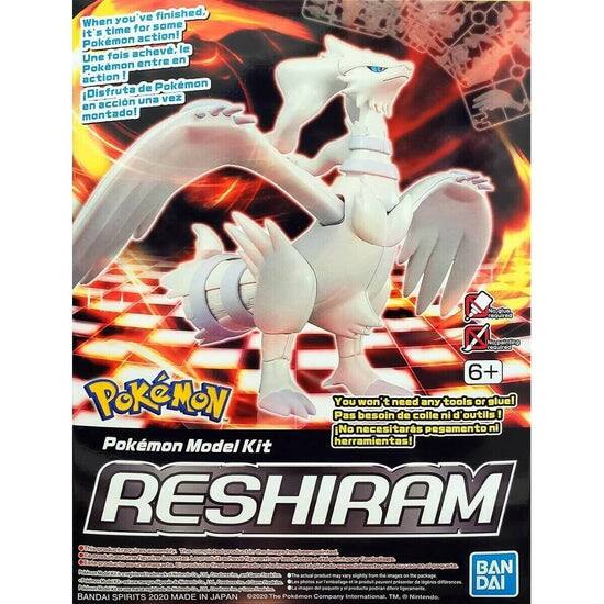 You've finished, when some time for it's action! Pokémon achiev, le Une fois en Pokémon entre action! de Pokémon Disfruta una vez en acción montado! 6+ Pokémon Model Kit You won't need any glue or tools! No necesitarás pegamento ni herramientas! RESHIRAM BANDAI SPIRITS 2020 MADE IN JAPAN The Pokémon Company International TM.