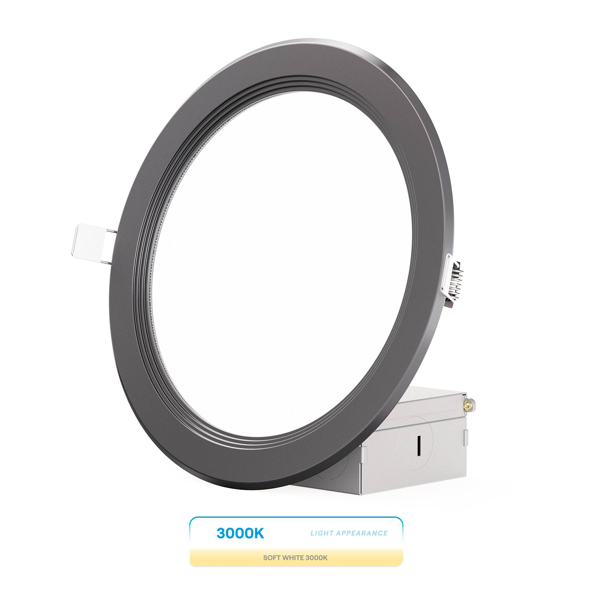 Infibrite - 6 In. Ultra-Thin Recessed LED Downlight 12W 1050LM Bright white Wet Rated, Triac Dimmable Trim 6-Pack - Black price history on PriceWatchPro