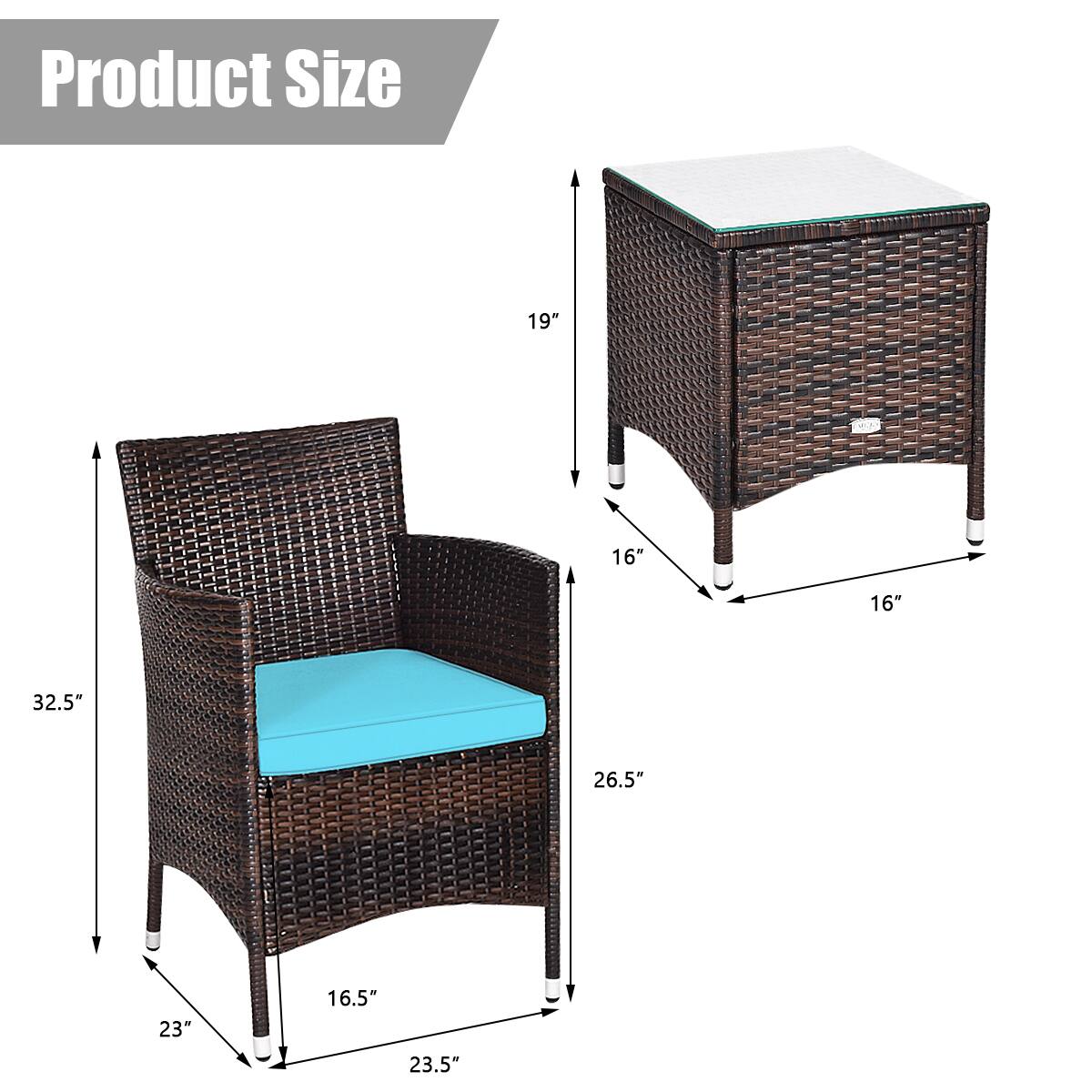 Product Size

19"
16"
16"
32.5"
26.5"
23"
16.5"
23.5"