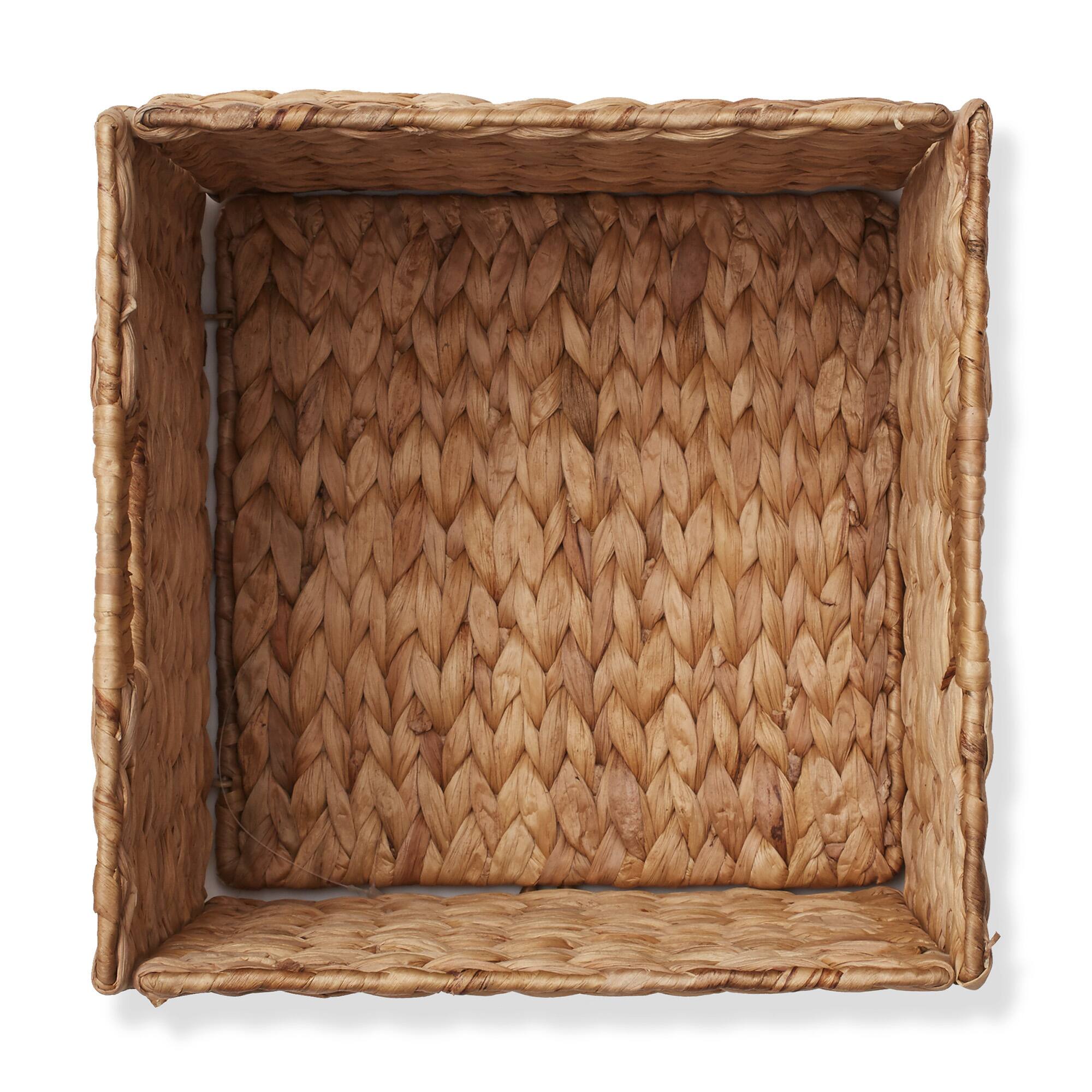 Alt View 5. Casafield - 10.5 x 10.5-in Water Hyacinth Storage Baskets - 2 Pack - Cinnamon.