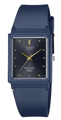 Casio - POP Analog Dark Blue Resin Strap Dial Quartz MQ-38UC-2A1 Women's Watch - Black