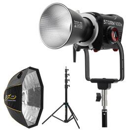 Aputure - STORM 400x 400W BLAIR LED Light, Gold Mount,w/Softbox Light Stand