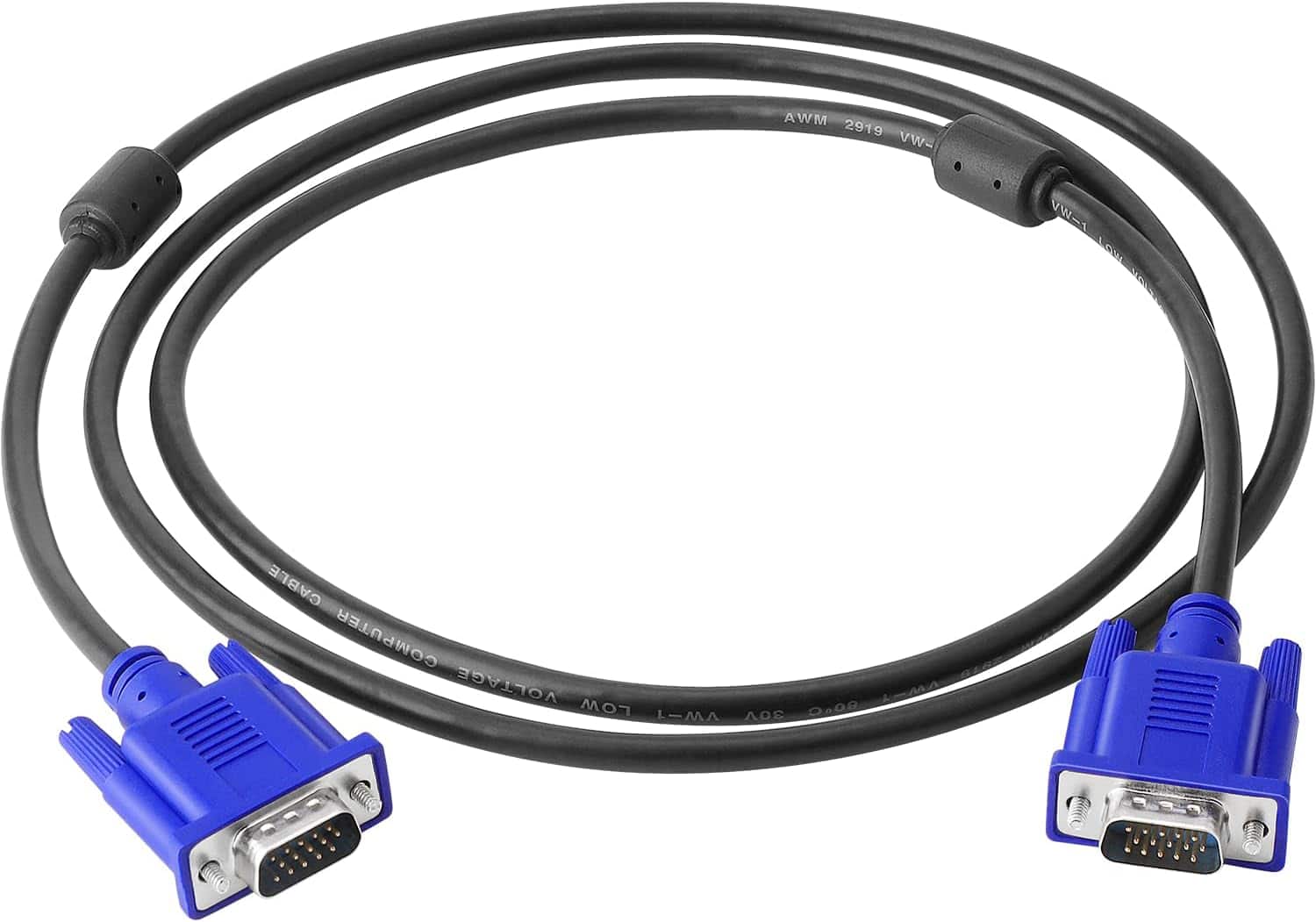 Core Tech - VGA to VGA Monitor Cable with Dual Ferrite Cores - 5 ft - Blue price history on PriceWatchPro