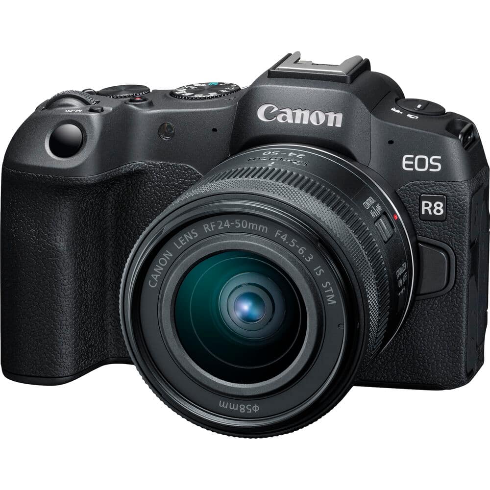 Canon - EOS R8 Mirrorless Camera with RF 24-50mm f/4.5-6.3 IS STM Lens - 5803C012