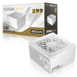 Antec - GSK850 V2 ATX3.1, 750W Full Modular PSU, 80 PLUS Gold Certified, PCIE 5.1 Support, PhaseWave Design - White