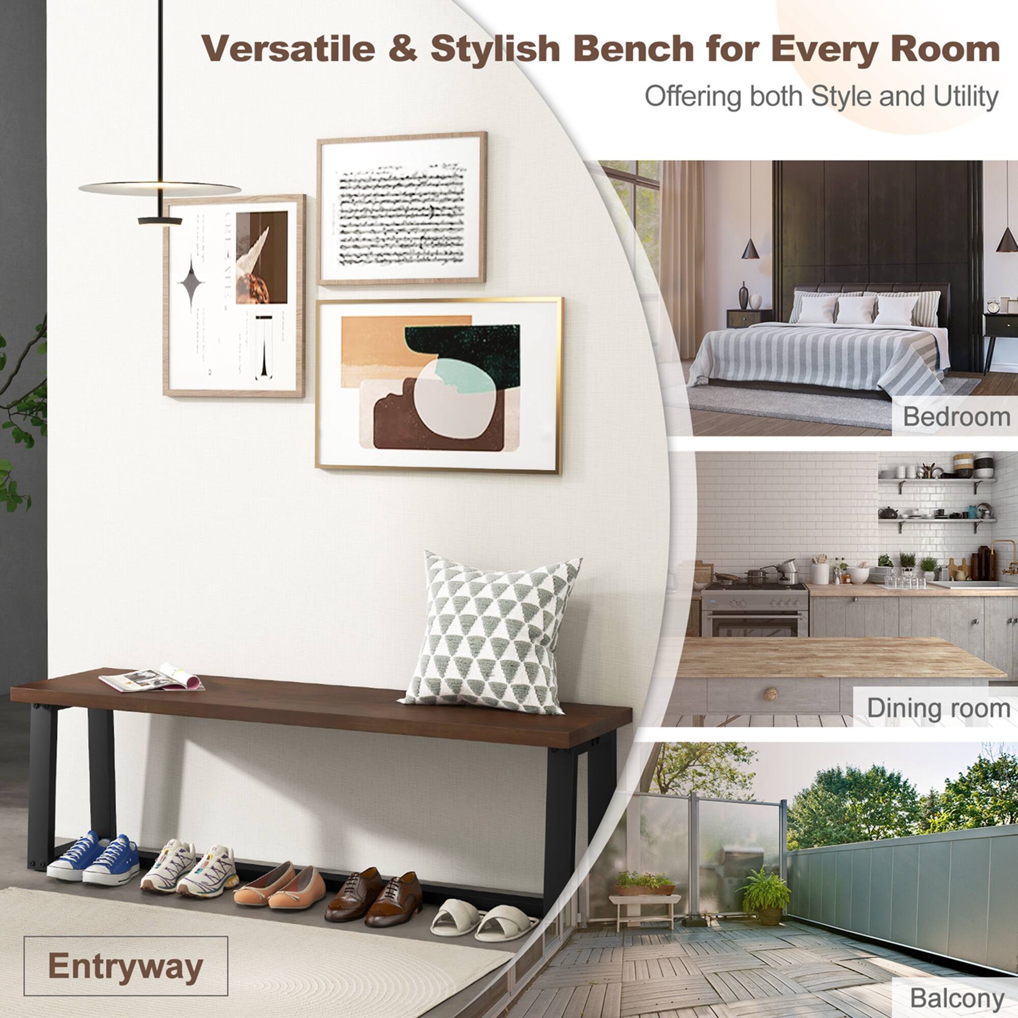 Versatile & Stylish Bench for Every Room Offering both Style and Utility Bedroom Dining room Entryway Balcony