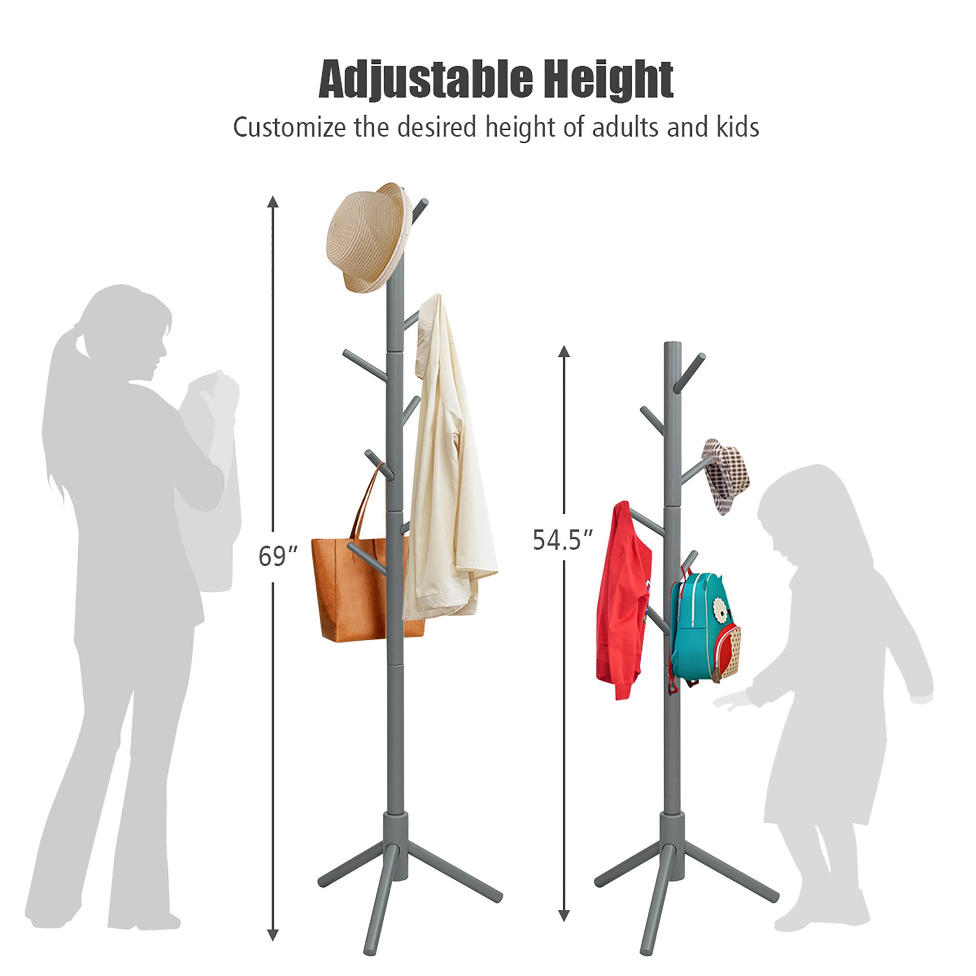Adjustable Height
Customize the desired height of adults and kids
69"
54.5"