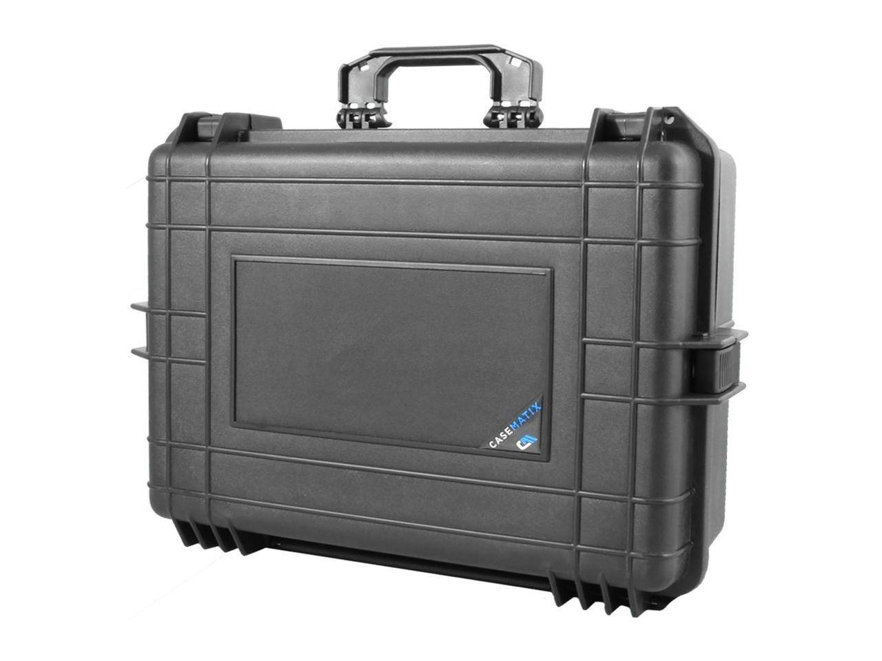 Alt View 1. CASEMATIX - CASEMATIX RMR23-XSX Elite Waterproof Hard Case with Custom Foam Designed Compatible with Xbox Series X Black - Black.