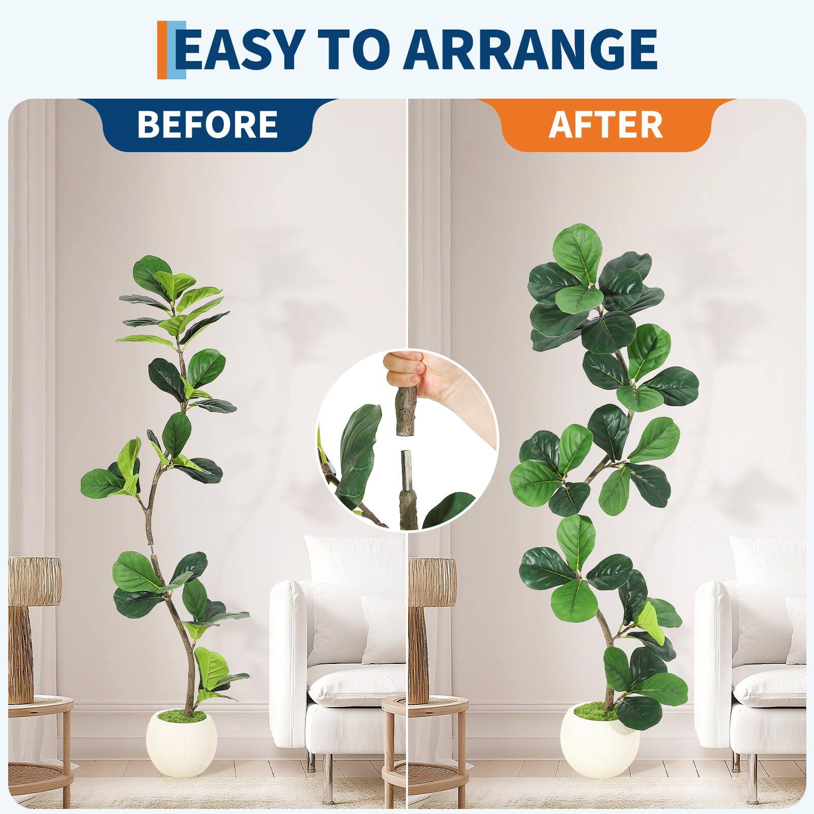 EASY TO ARRANGE

BEFORE

AFTER
