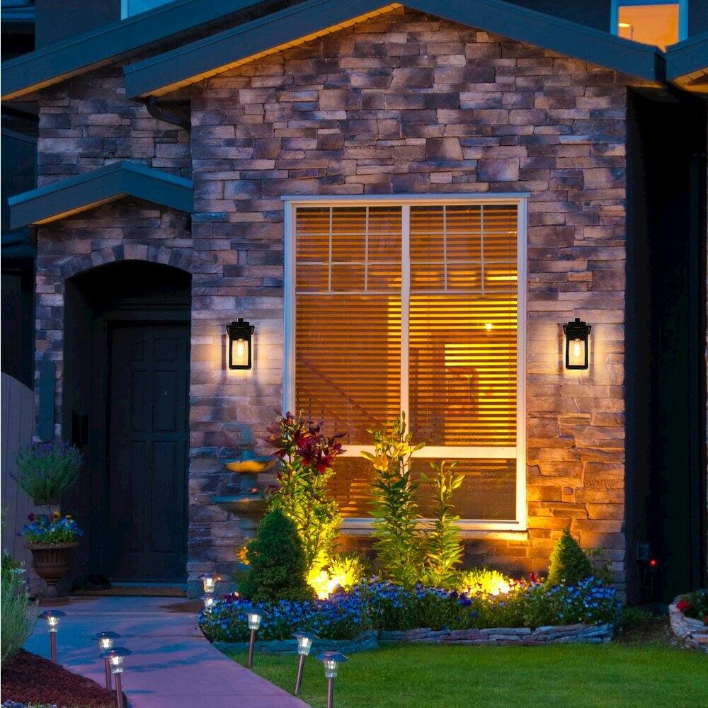 Alt View 4. Elegant Lighting - Venango 7 inch Outdoor Pendant in Black - Black.