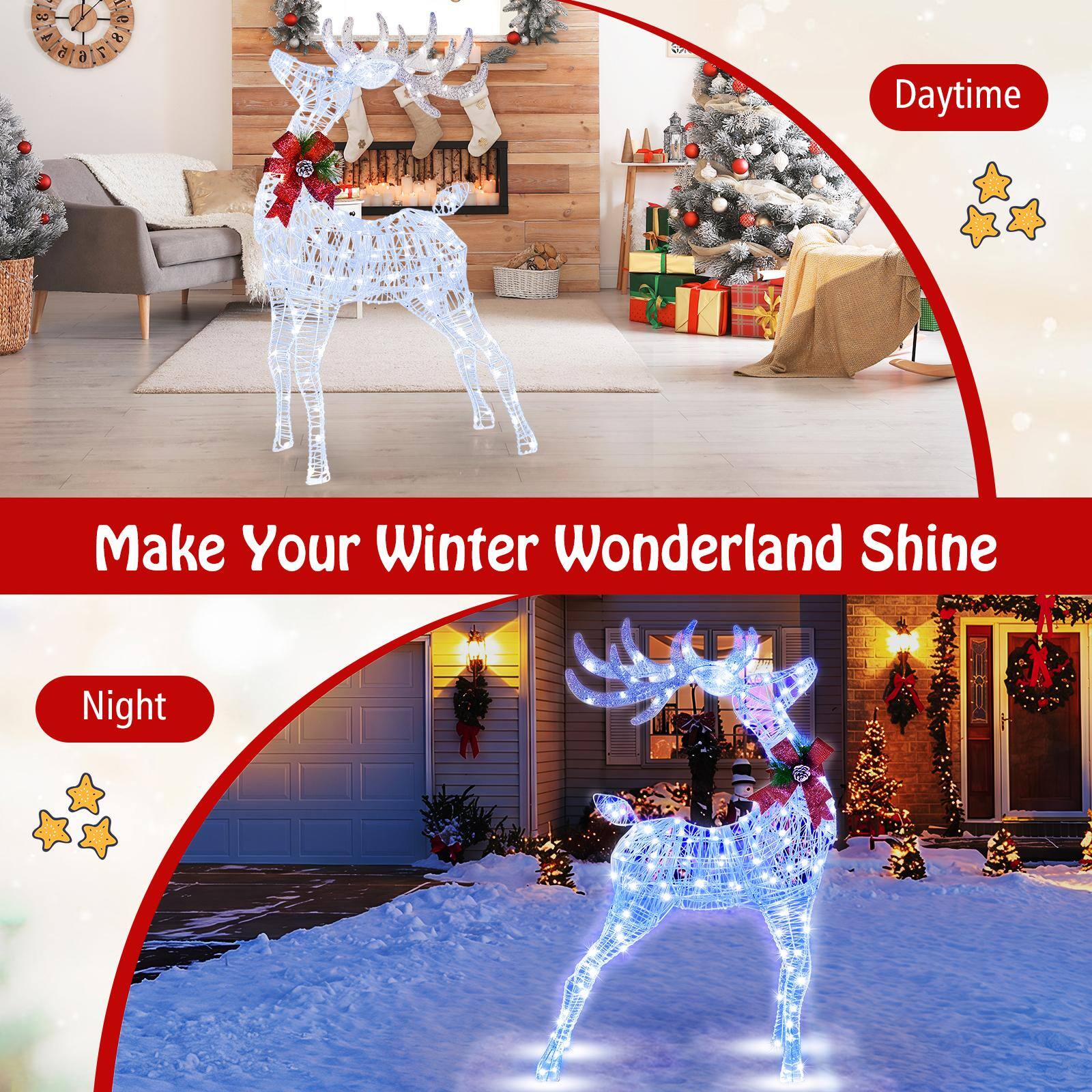 3 4 5  
6  
1 9 8 7  

Daytime  
Make Your Winter Wonderland Shine  
Night