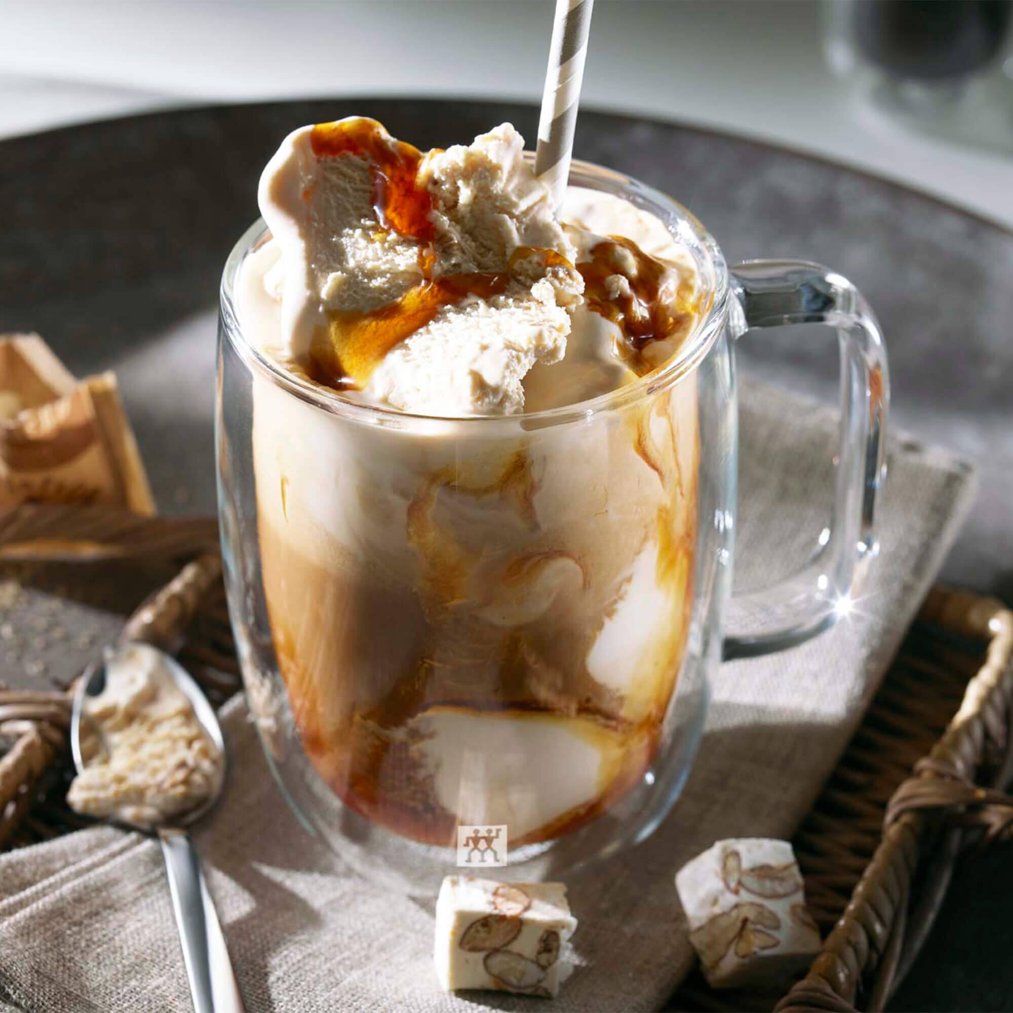 Alt View 1. ZWILLING - ZWILLING Sorrento Plus 2-pc Double-Wall Glass Coffee Mug Set, Clear - Clear.