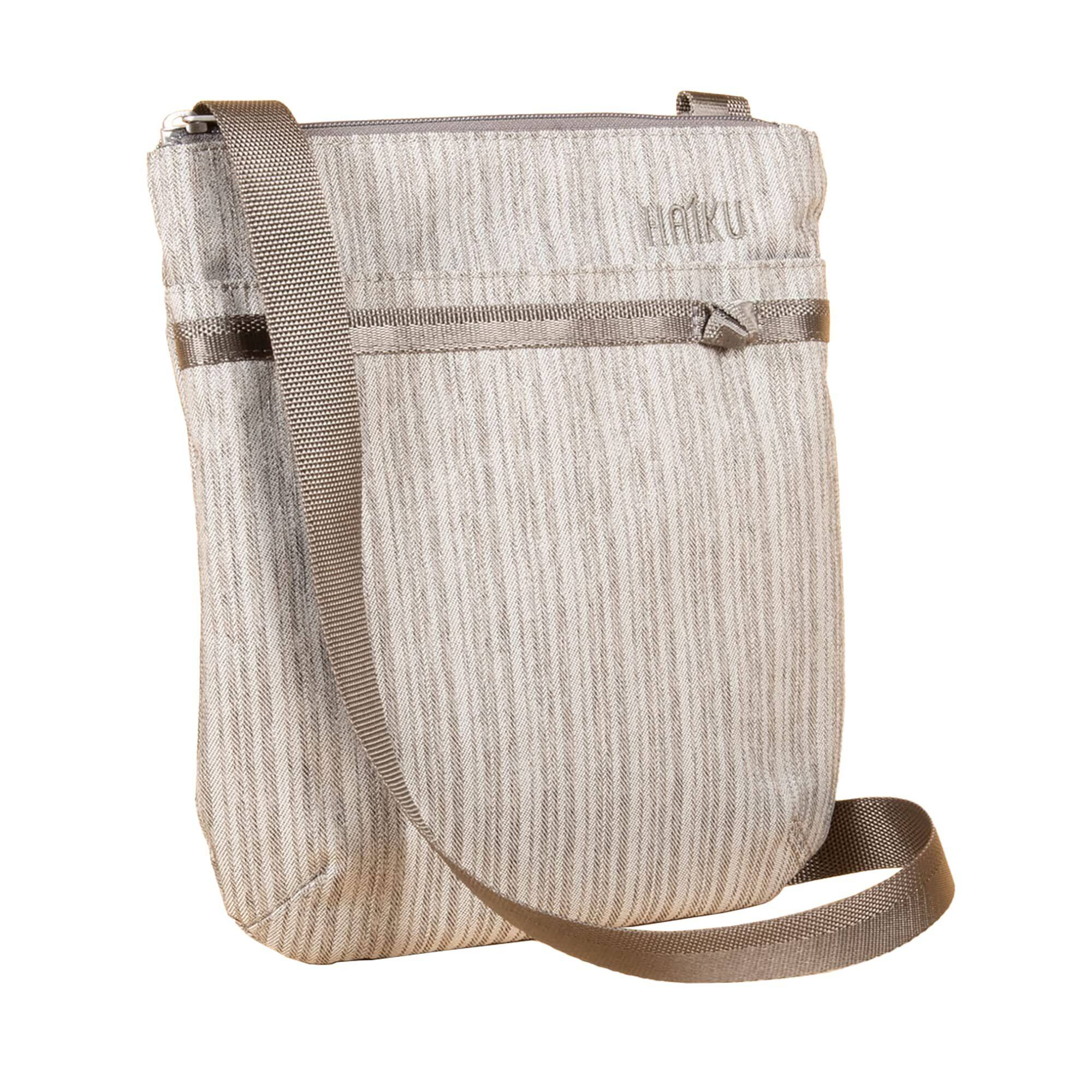 Back. Haiku - Haiku Revel Women's RFID Blocking Lightweight Crossbody Shoulder Bag - Gray Poplar.