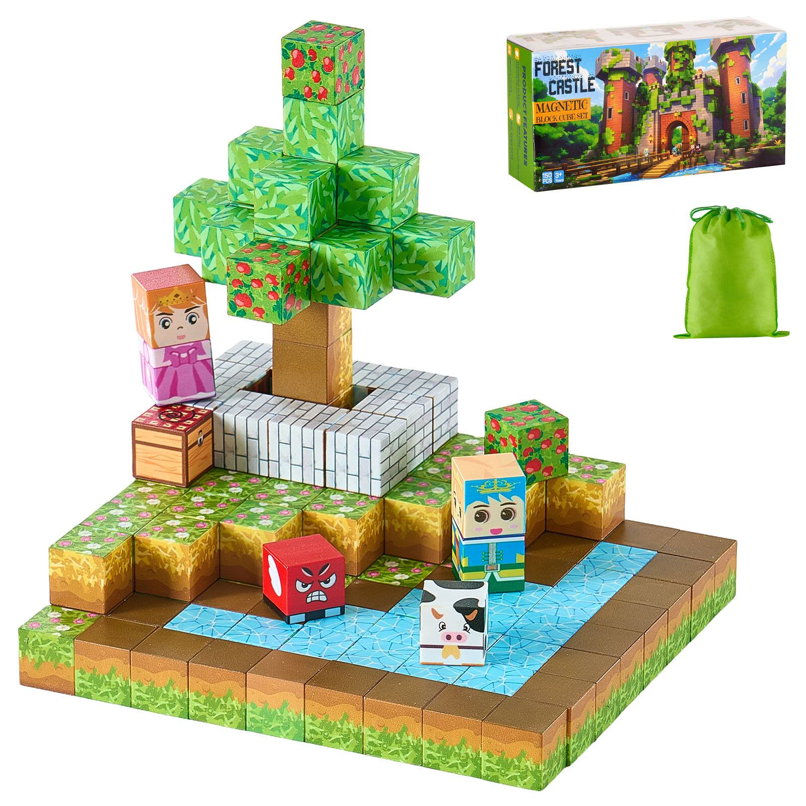A OA FOREST CASTLE MAGNETIC BLOCKS FEATURES BUCBNT - 3+ -